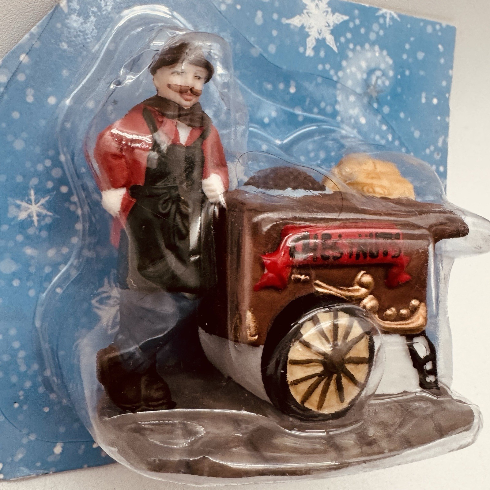Christmas Village Figurine Porcelain Chestnut Vender 2.5” 2001 Hershey’s Food