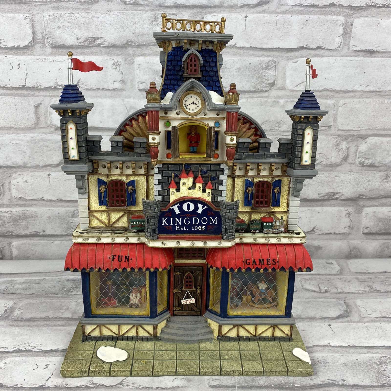 Lemax Toy Palace Est 1905 Lighted Flat Back Christmas No Original Box Tested