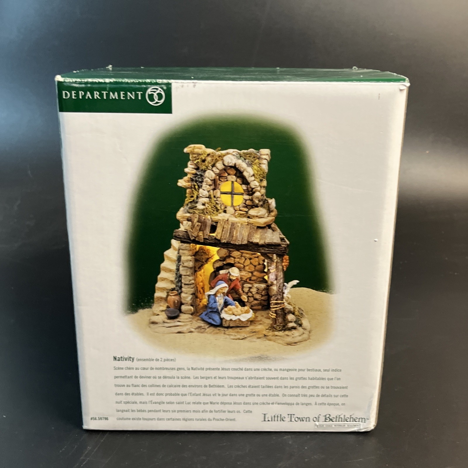 1999 Department 56 Little Town of Bethlehem Lighted Nativity Set 59796 Christmas