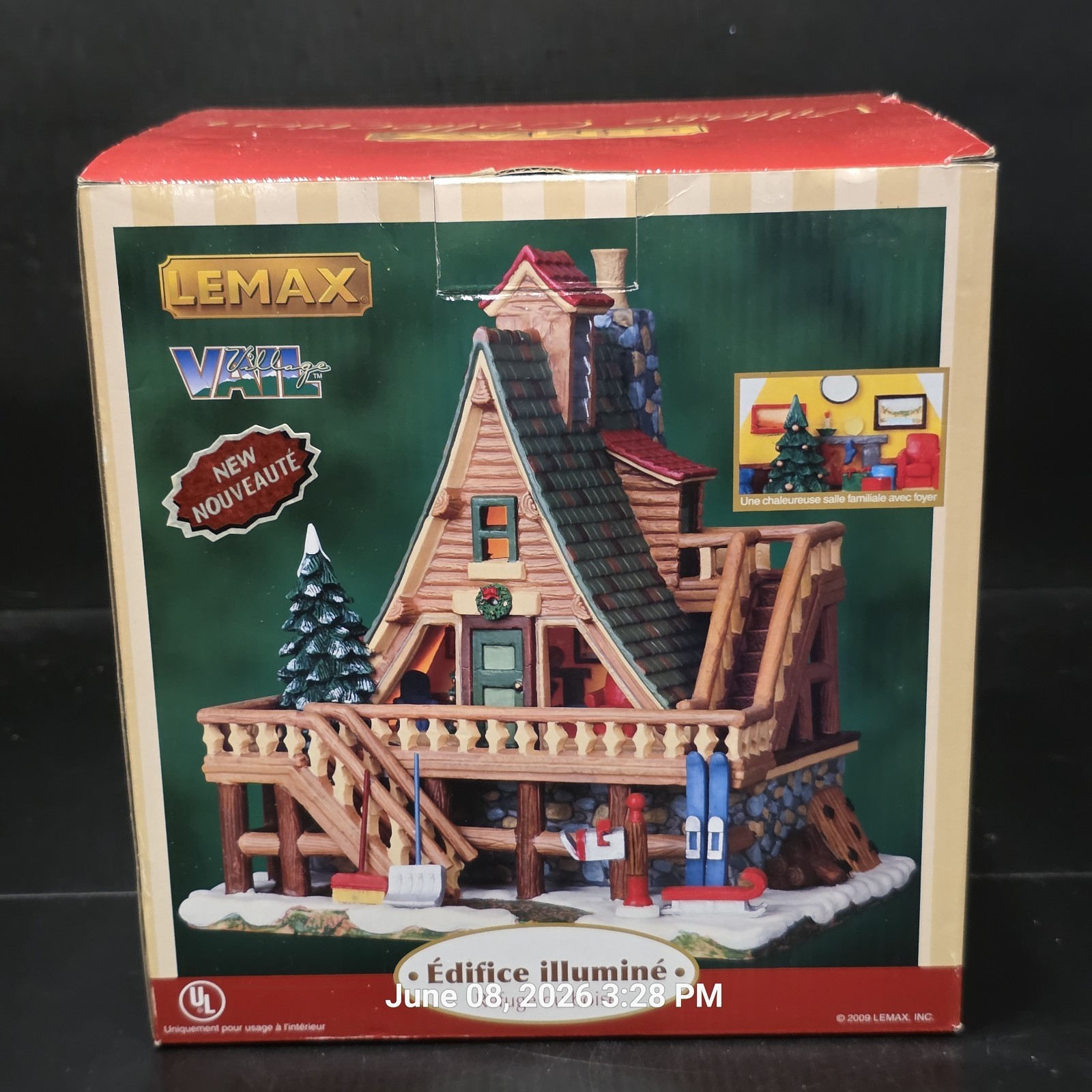 Lemax Vail Village Woodland Retreat 95847 Lighted Building With Box 2009