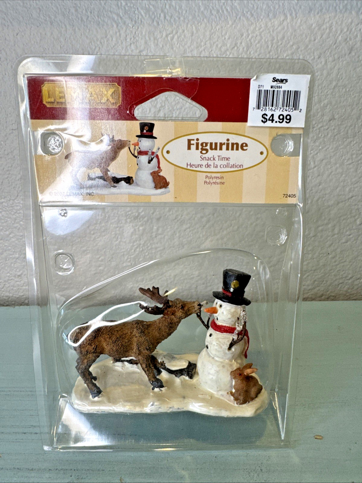 Lemax Christmas Village – Snack Time – Snowman & Reindeer #72405 w Packaging
