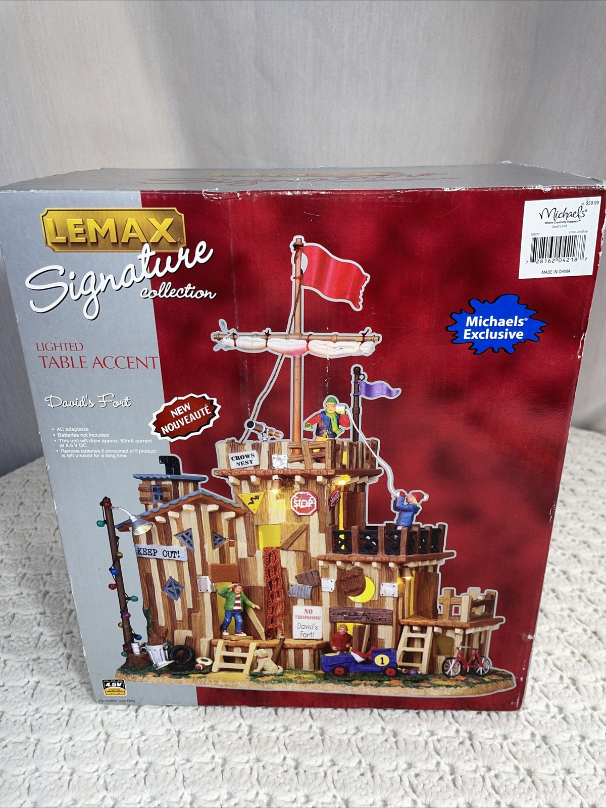 Lemax David’s Fort Lighted Holiday Village #04218 Retired New Unopened