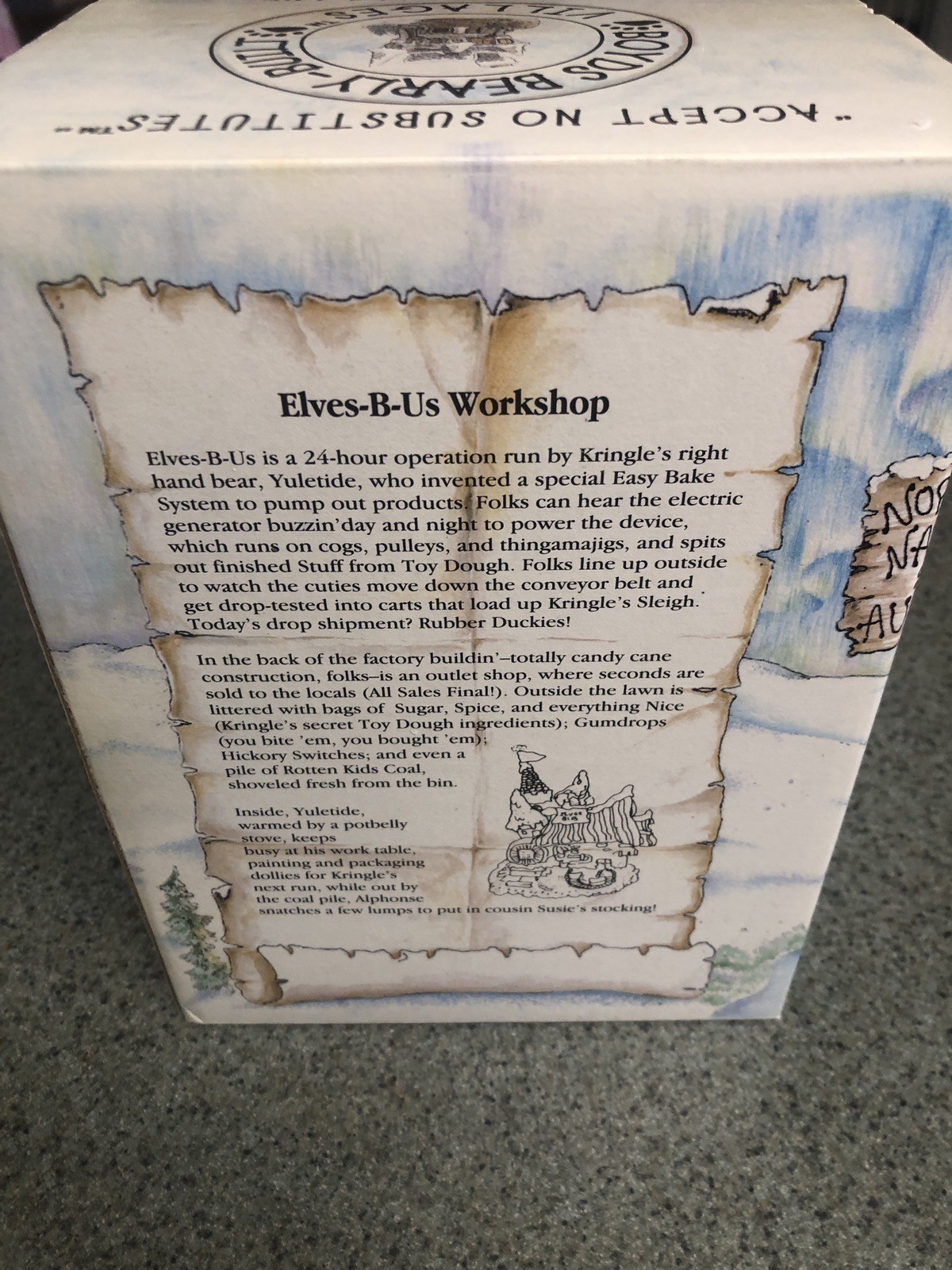 Boyds Bearly-Built Villages Elves-B-Us Workshop Christmas Village Elves 2001