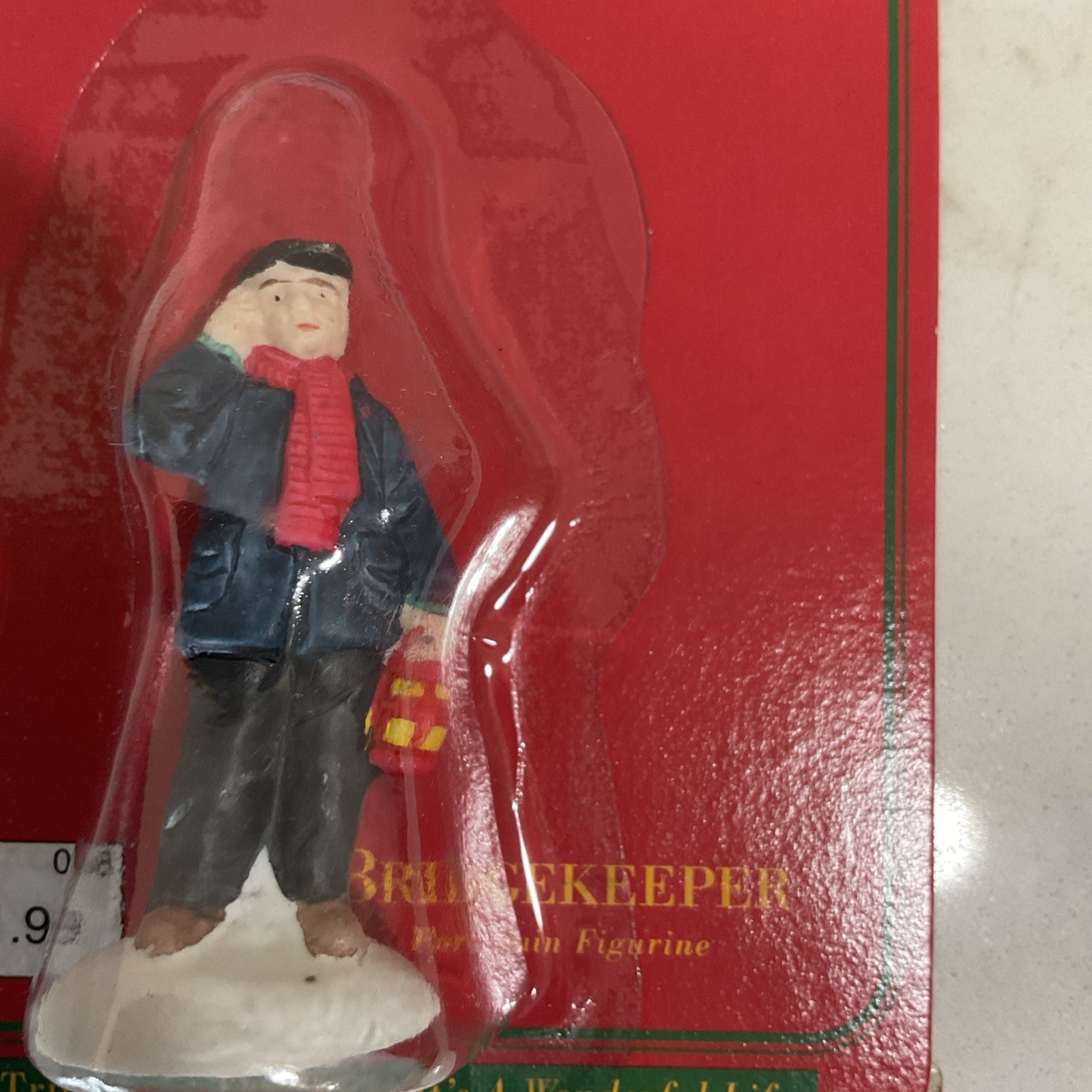 1995 It’s A Wonderful Life The Bridgekeeper Porcelain Figurine New Sealed