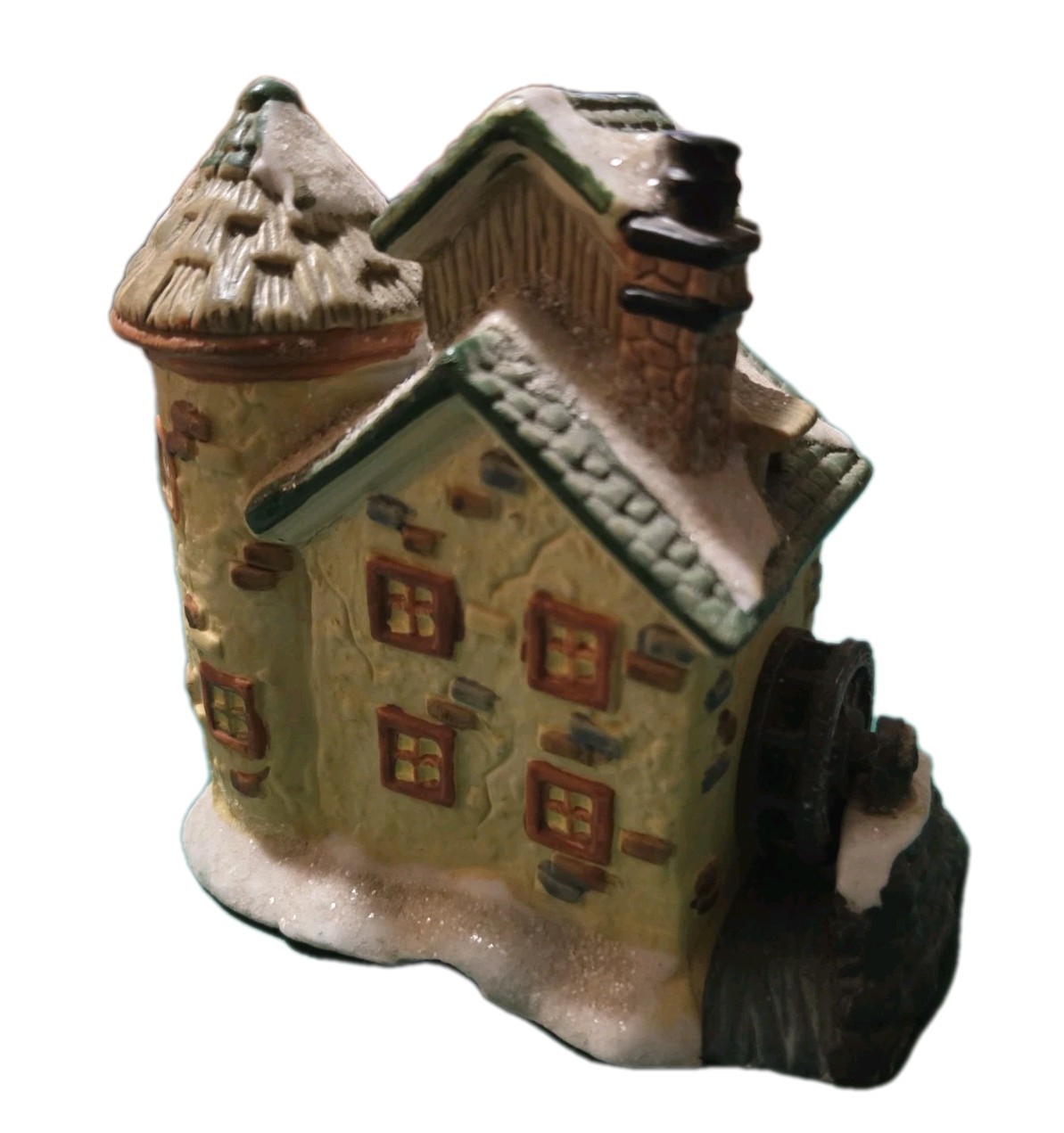 Cobblestone Corners Millhouse Christmas -NO LIGHTS- Windham Heights Wheel Turns
