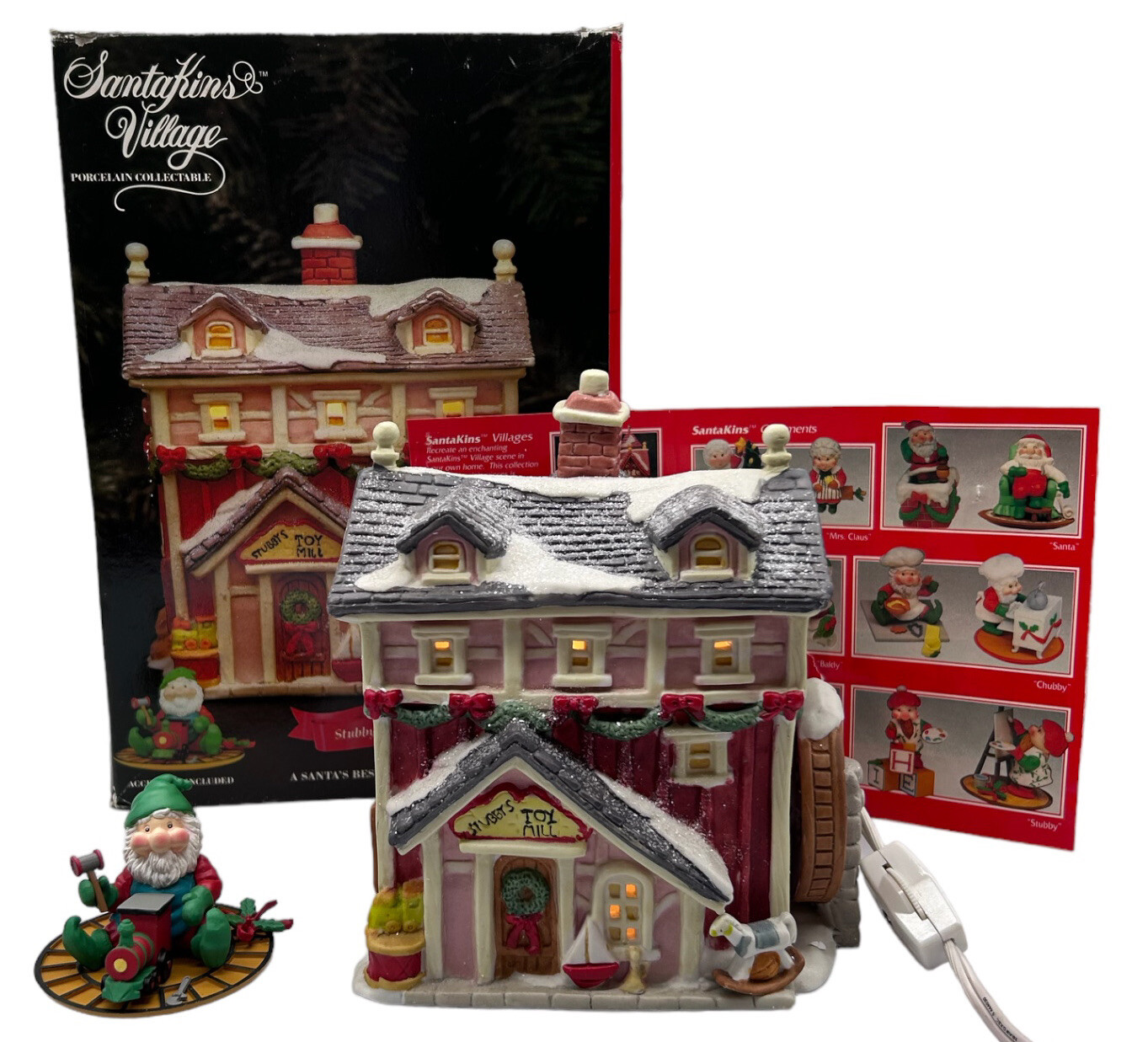 SantaKins Christmas Village “Stubby’s Toy Mill” A Santa’s Best Limited-Edition
