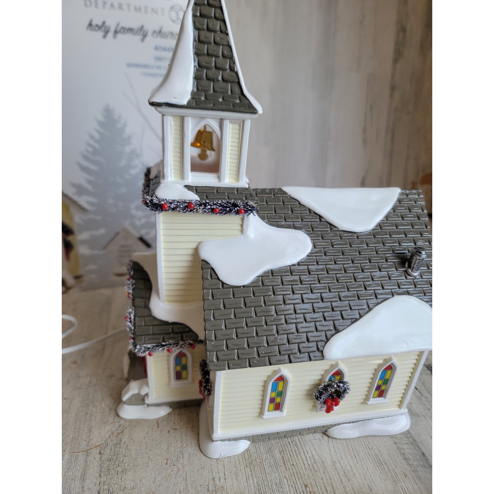 Dept 56 4044857 holy family Church Xmas Village accessory vintage home
