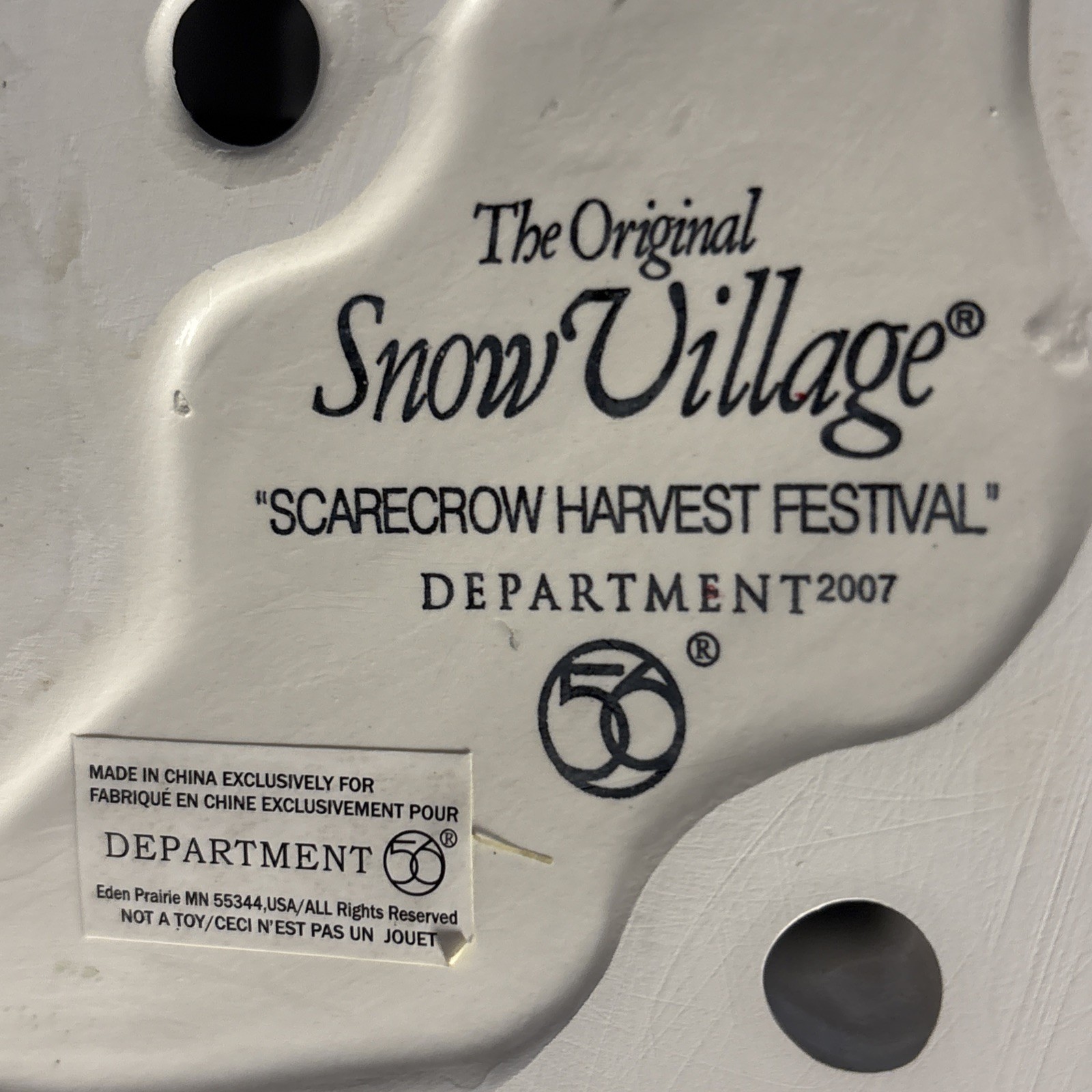 Dept 56 Snow Village Collection Scarecrow Harvest Festival Brand New Unused NIB