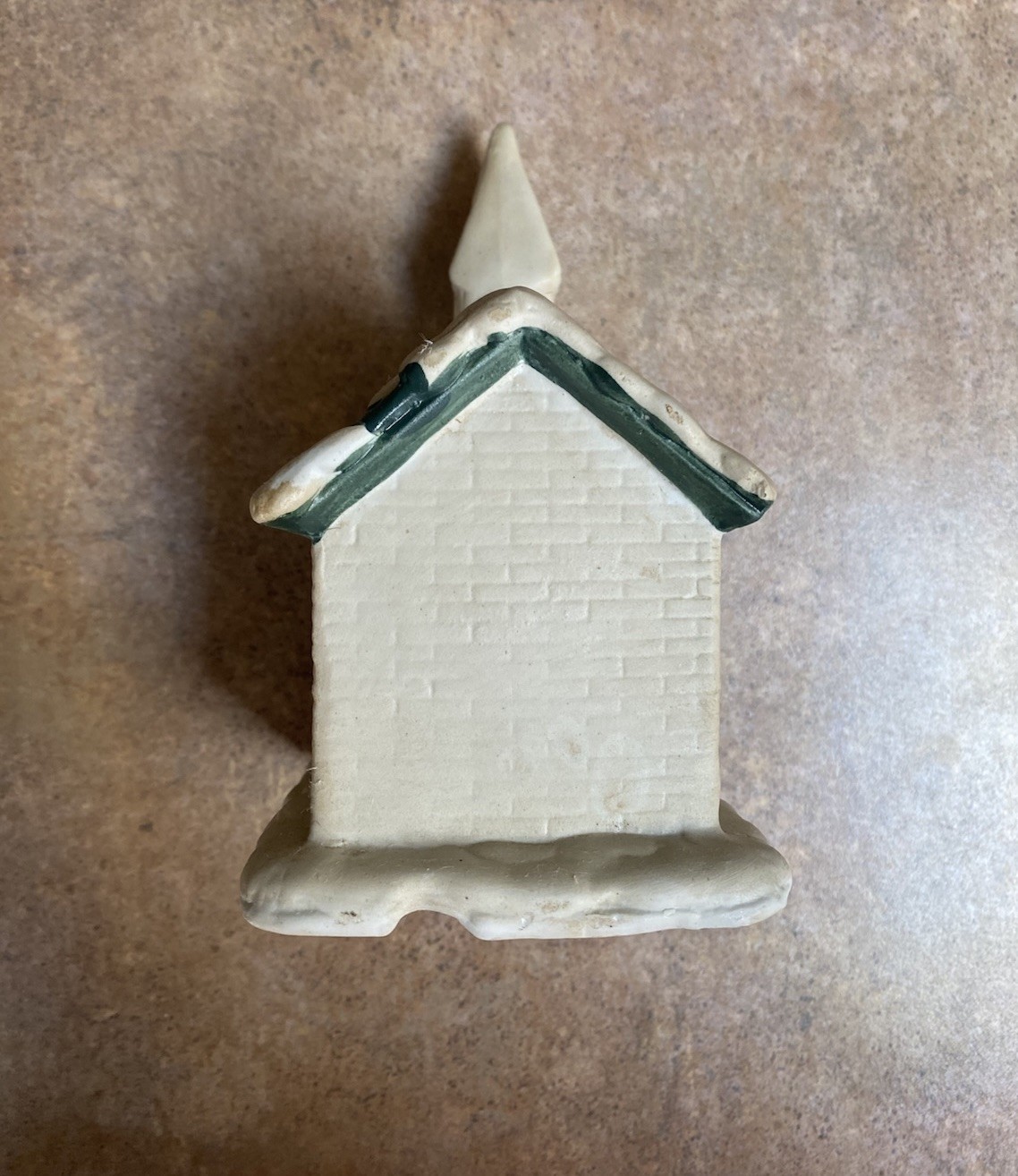 Vintage Hand Painted Porcelain Church Christmas Village Decoration