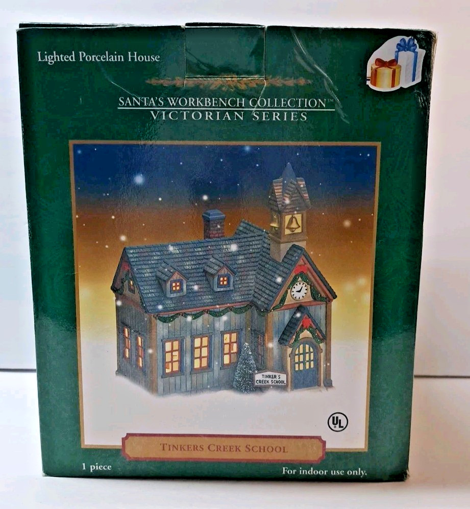 Santa’s Workbench Collection Victorian Series Tinkers Creek School Original Box