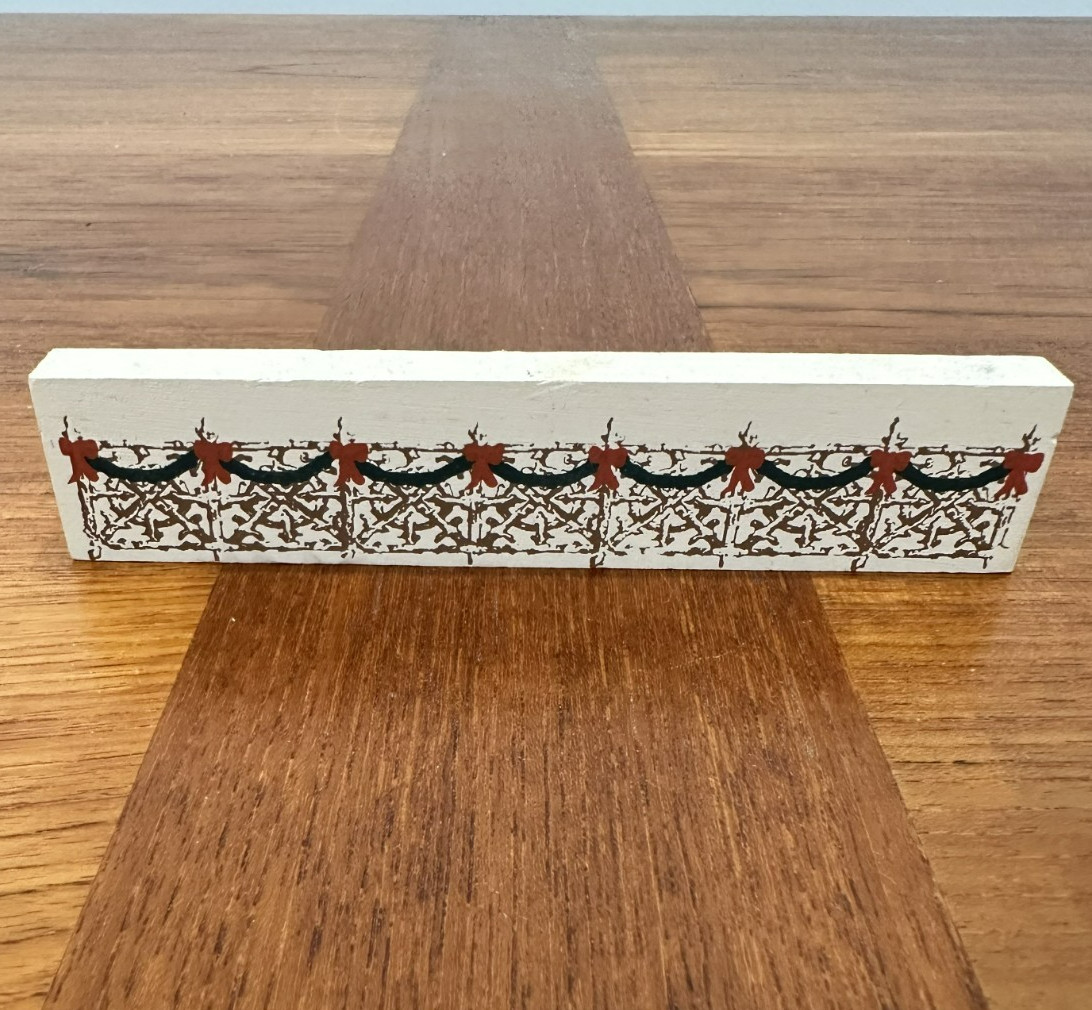 Retired 1993 Cat’s Meow Village Shelf Sitter – RUSTIC FENCE Accessory #210