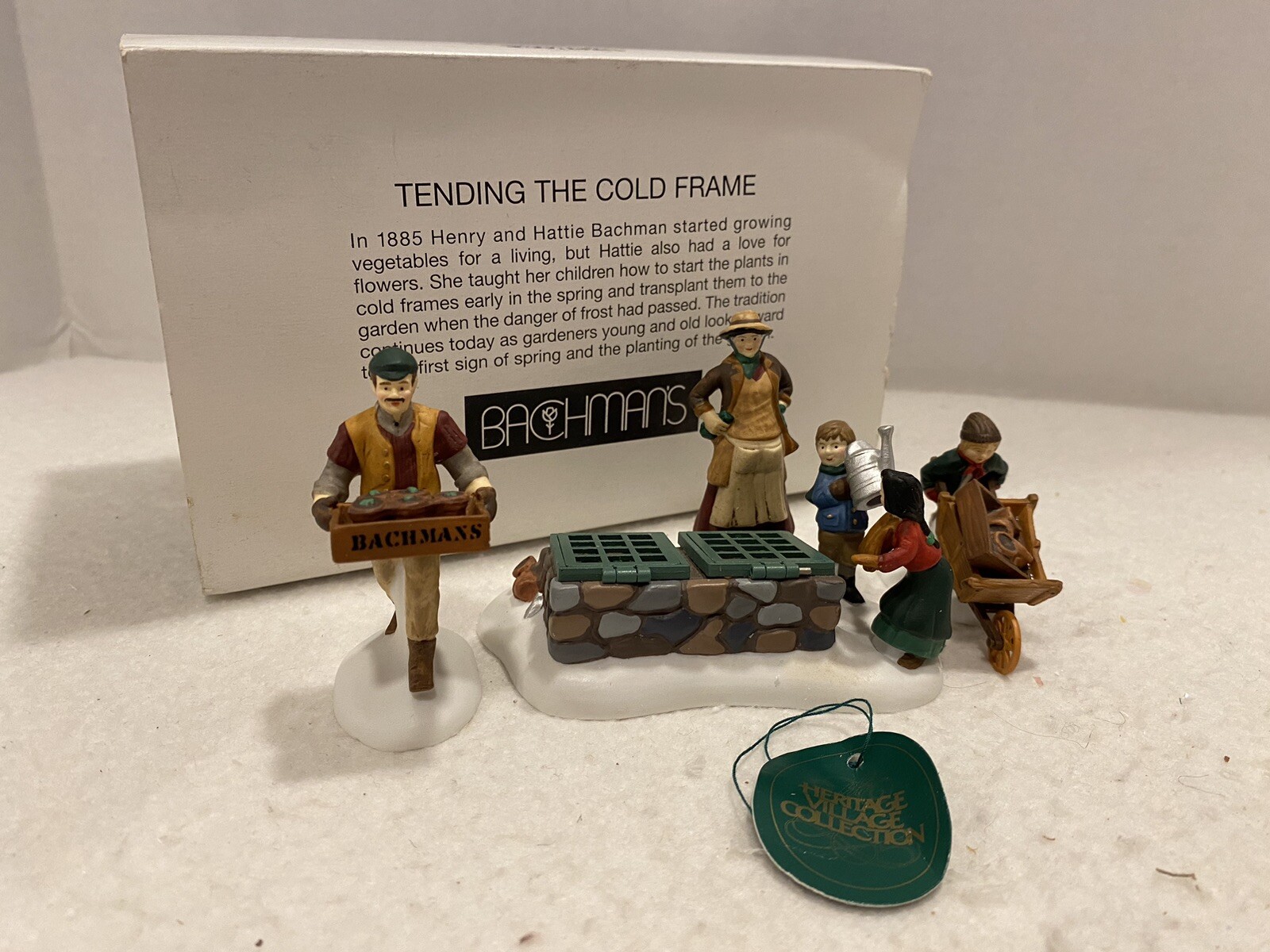 Department 56 BACHMAN’S Exclusive “TENDING THE COLD FRAME” Accessories #2208