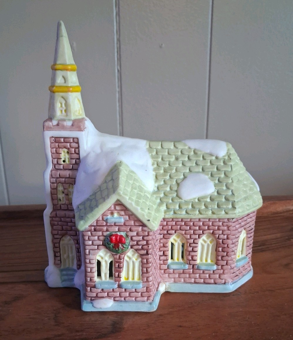 Vtg 1993 Santa’s Best Spirit Of America Christmas Church