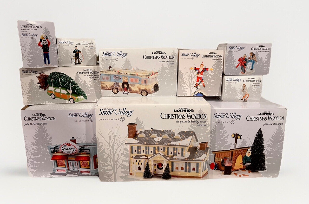 Dept 56 Christmas Vacation Lot, National lampoon, Griswold, Clark, Uncle Eddie
