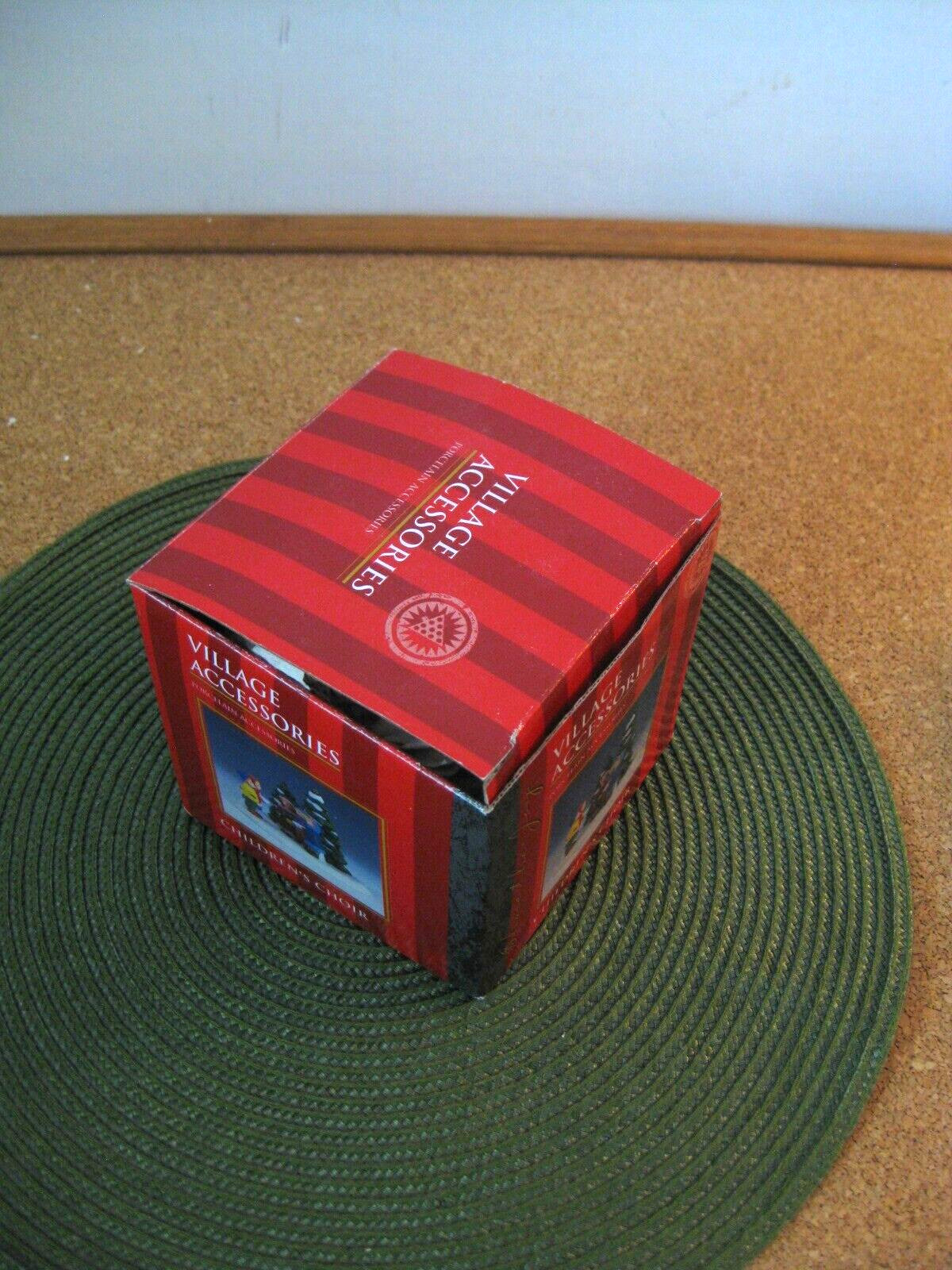 Vtg Porcelain Share the Joy Childrens Choir Christmas Village Accessory #5017908