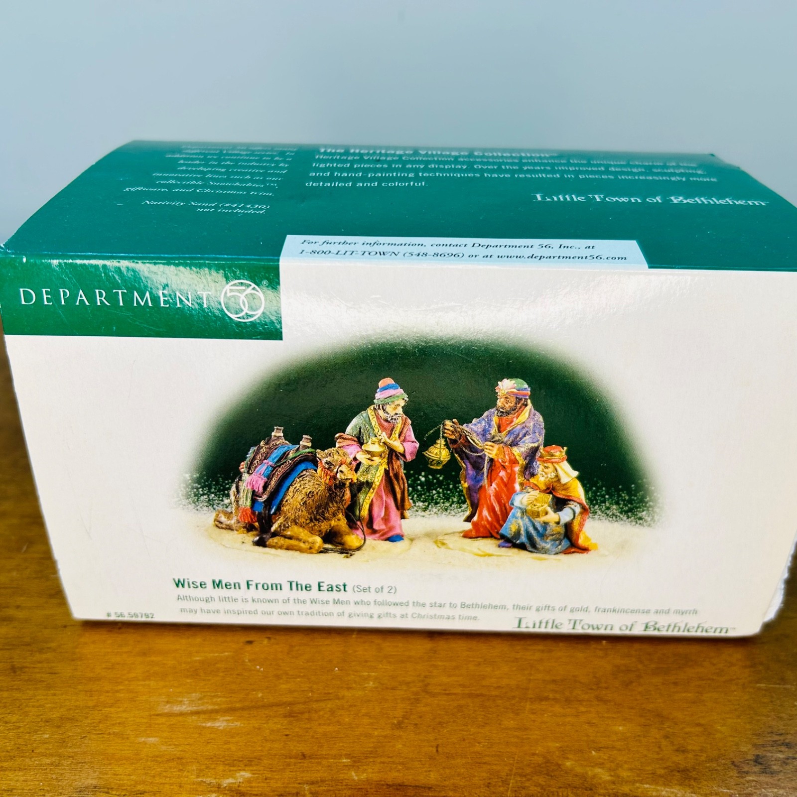 Dept. 56 Little Town of Bethlehem “Wise Men From the East” Holy Land 59792 w Box