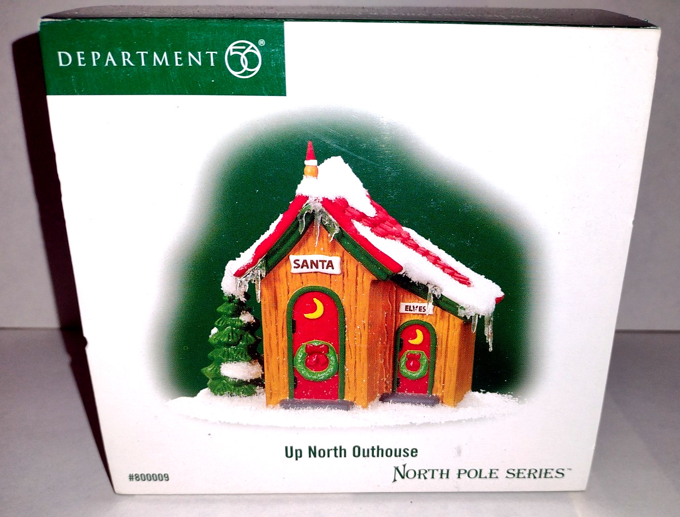 Department 56 North Pole Series Up North Outhouse Ceramic Christmas Village