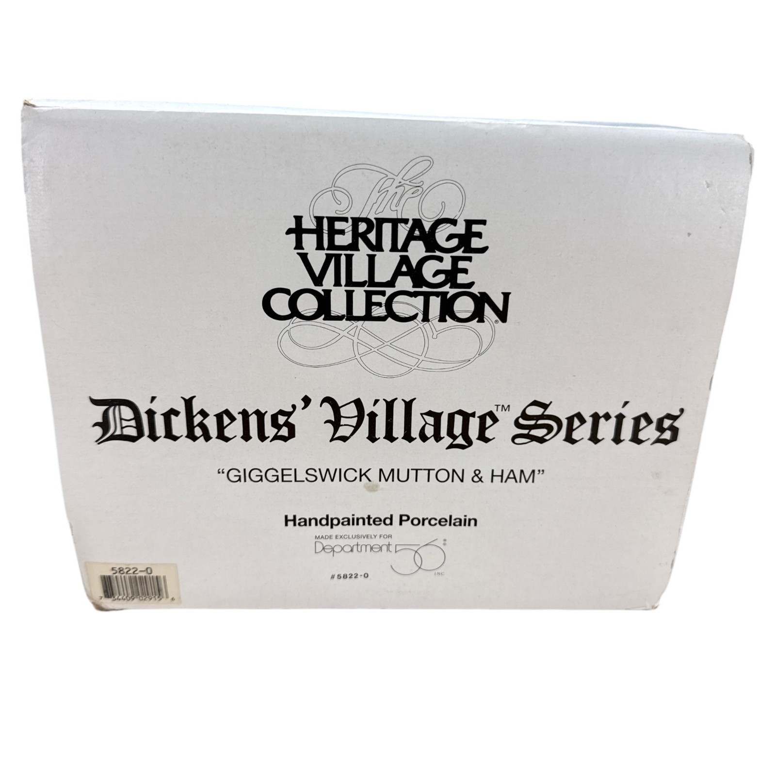 Dept 56 Giggelswick Mutton & Ham 1994 Retired Dickens Village Christmas Cottage