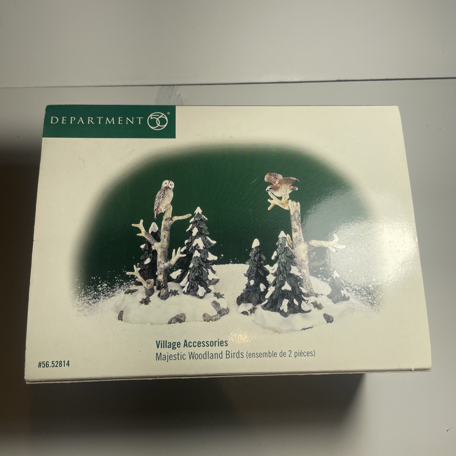 Department 56 Village Accessories Majestic Woodland Birds, Set of 2 in box