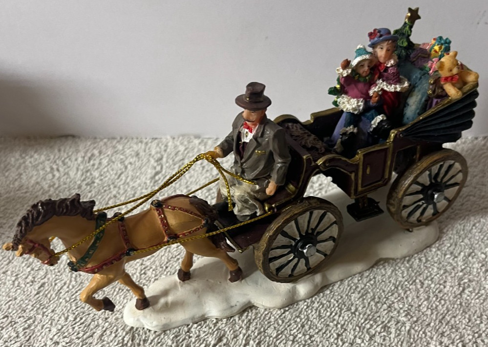 2006 Members Mark Victorian Christmas Village Replacement HORSE DRAWN CARRIAGE