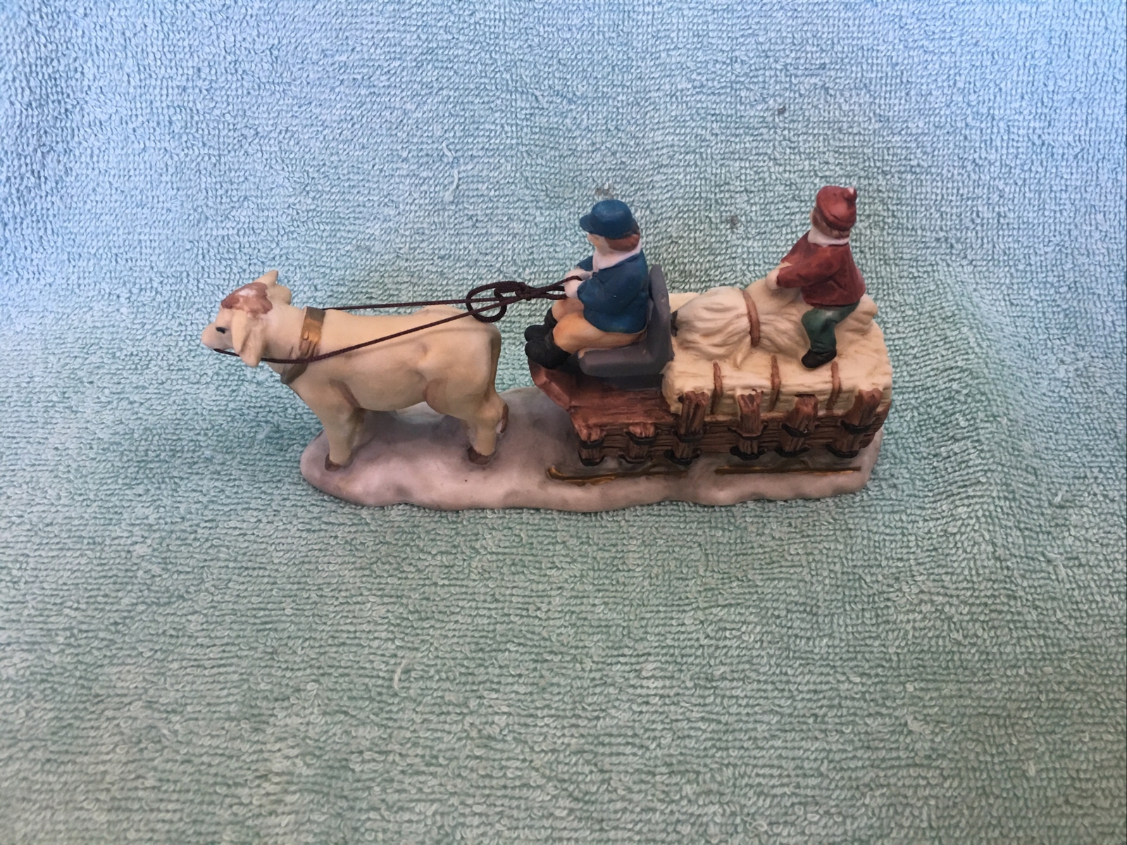 Christmas Collection Bull Pulling Sled Christmas From Franks Nursery