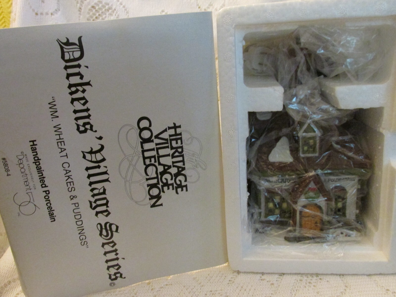 NIB Heritage Dickens’ Village Collection “Wm. Wheat Cakes & Puddings”