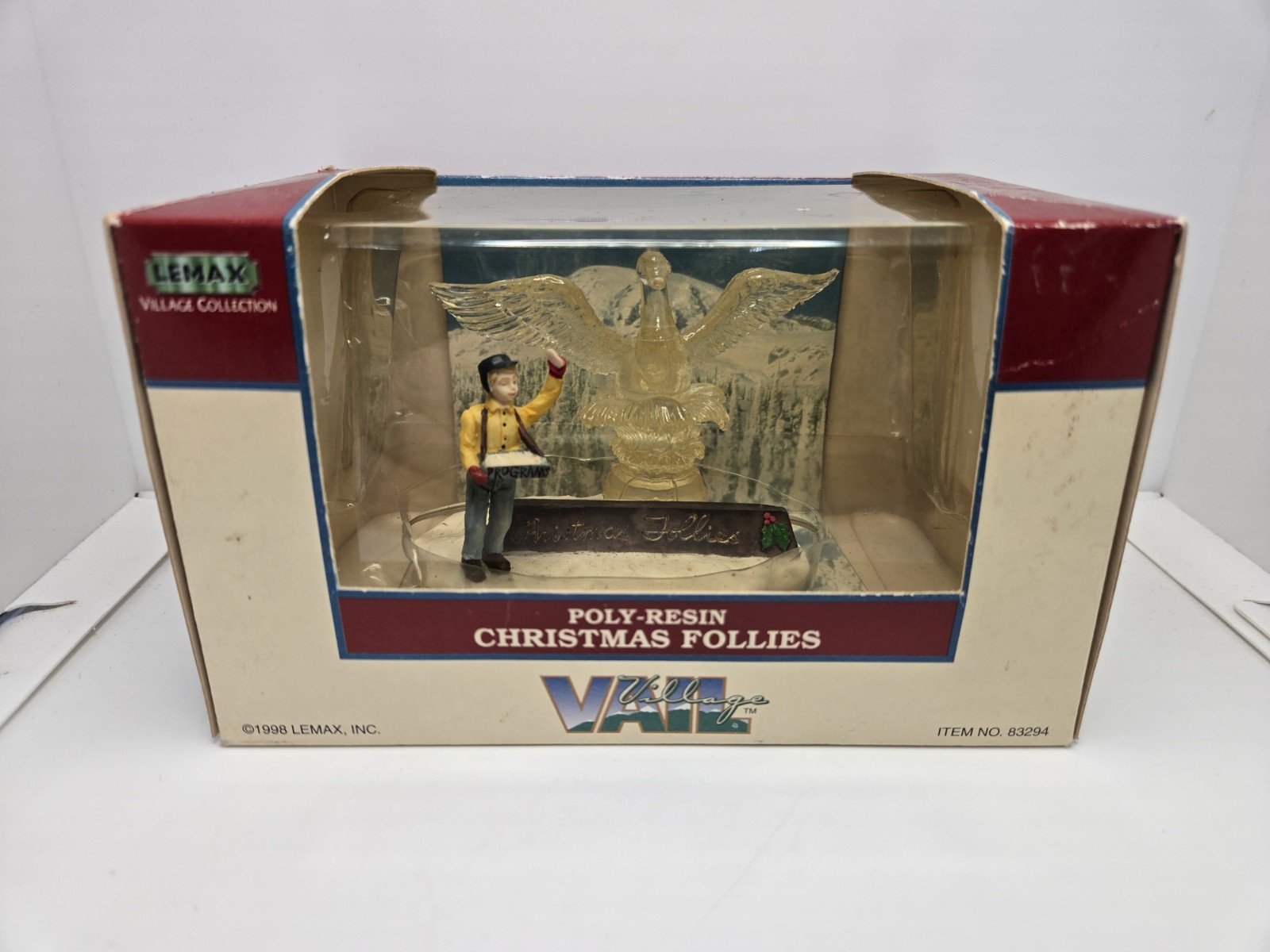 Lemax Christmas Follies 1998 Vail Village Collection Poly-Resin 83294 Retired…