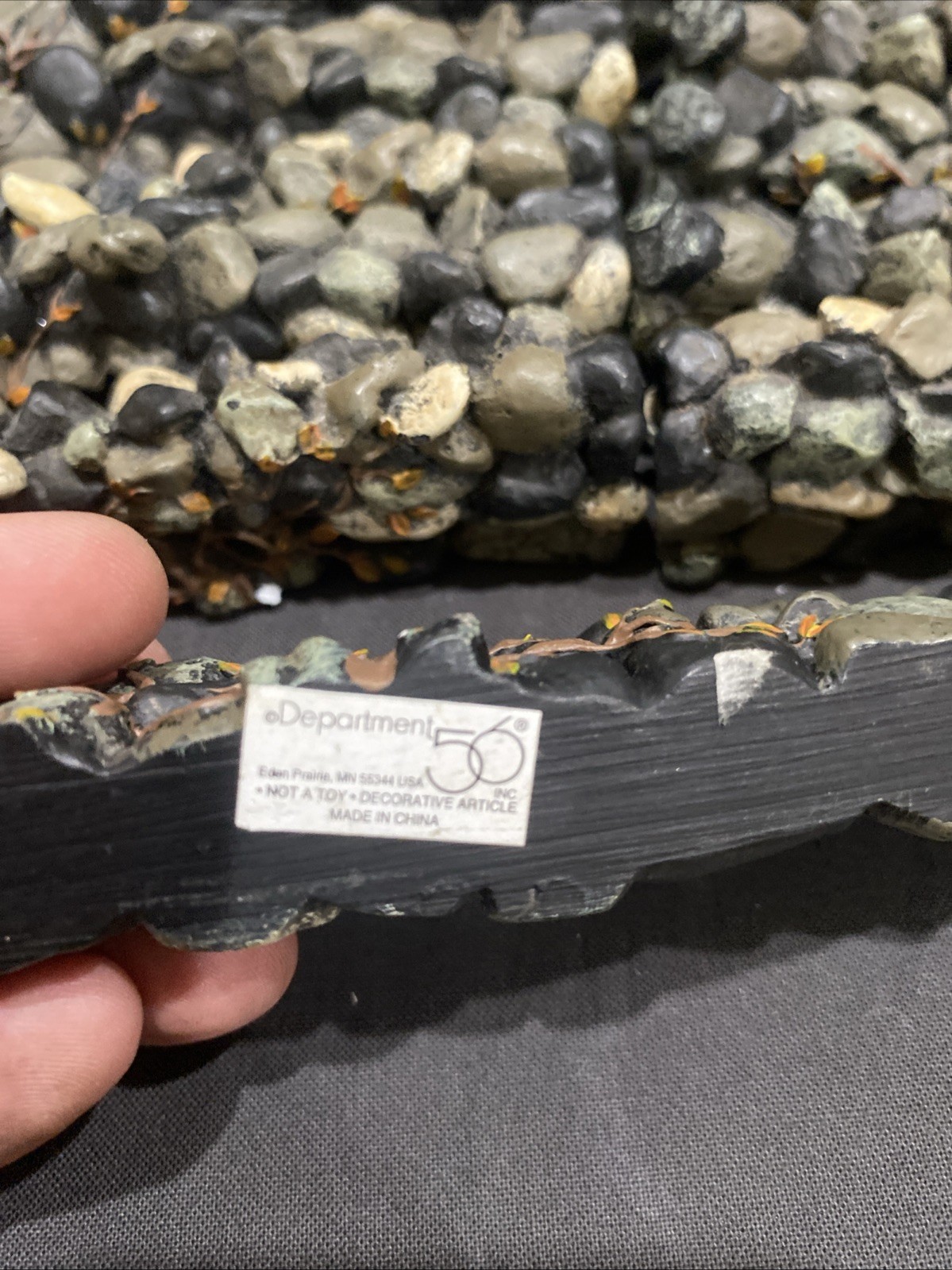 Department 56 Fieldstone Dark Rock Wall Village Accessories-Lot Of 21 – 52727