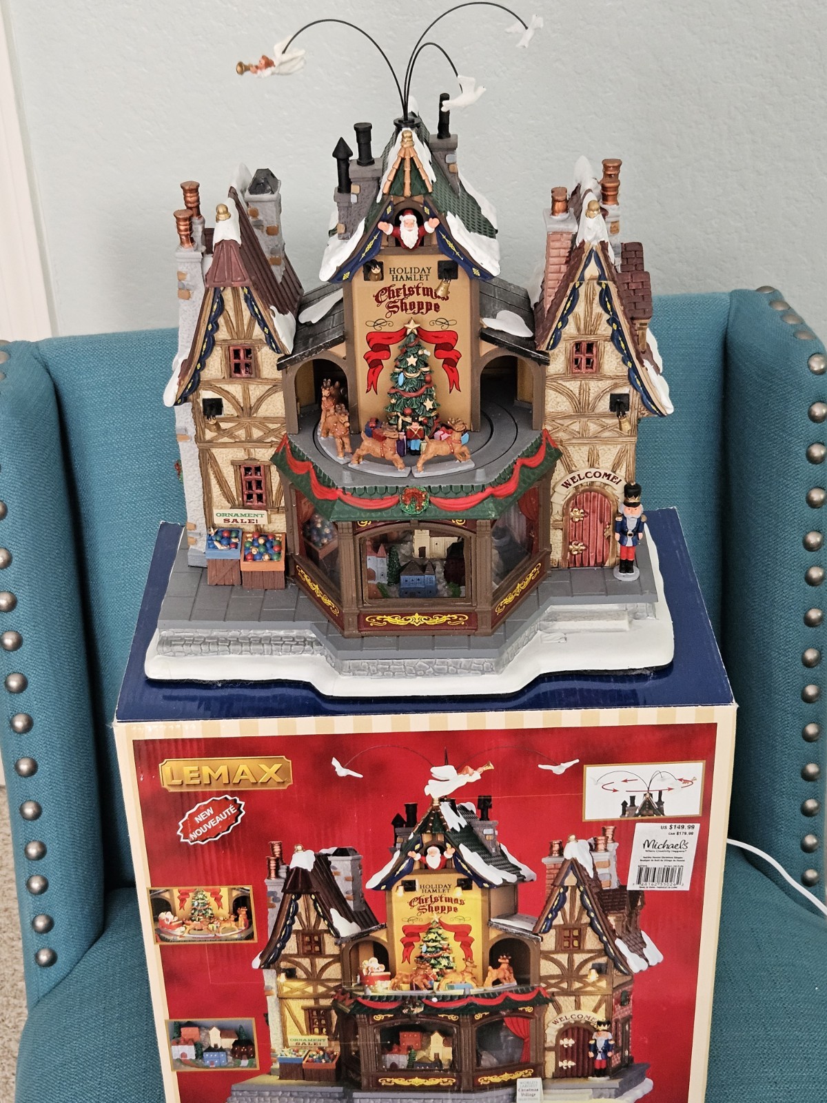 Lemax Christmas sights and sounds Holiday Hamlet Christmas Shoppe
