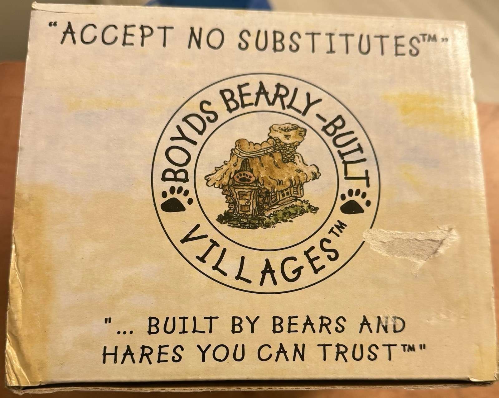 Boyds Bearly-Built Villages Boyds Town Volunteer Firestation w/ 1 Figurine