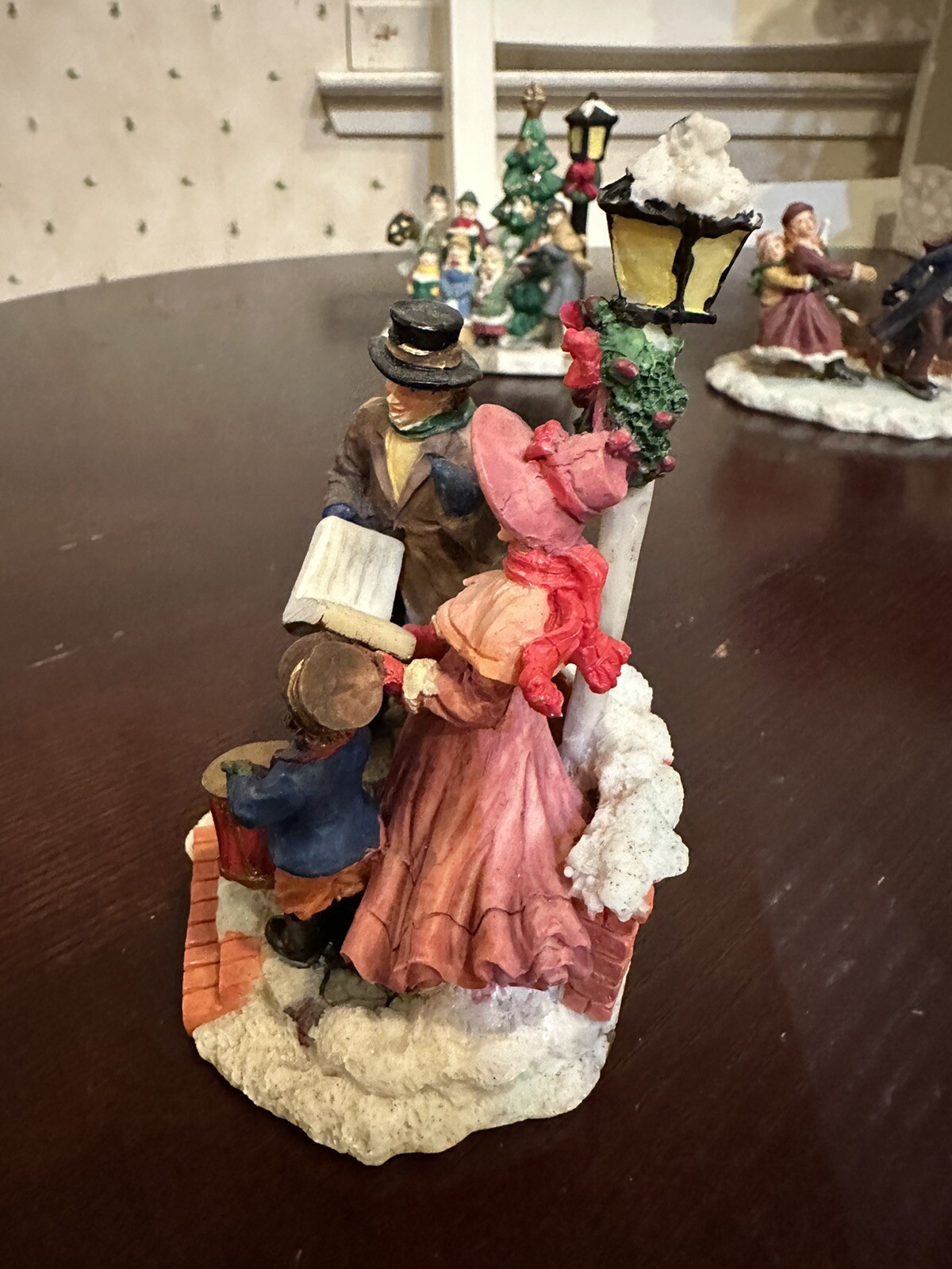 Mervyns ? Unbranded Christmas Village- 2.5 To 4 Inches Tall Lot Of 3