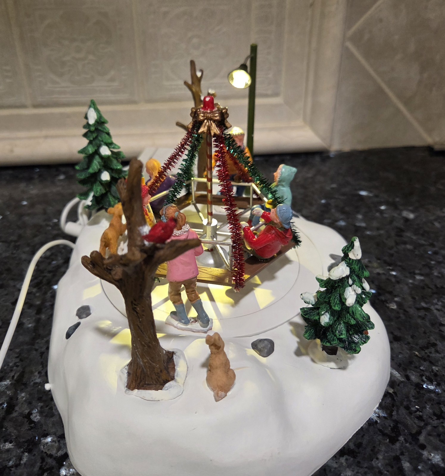 Lemax~14340~Lighted Animated Winter Playground Village Collection~Retired