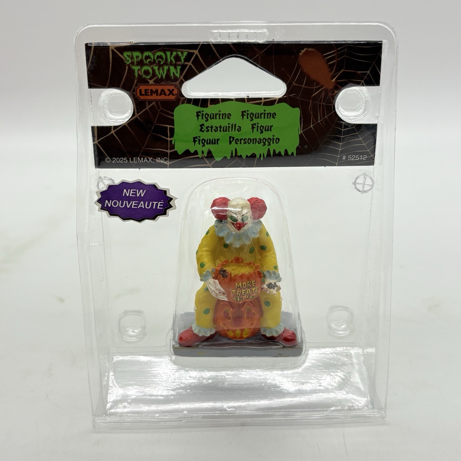 Lemax Spooky Town MORE TREATS! Scary Clown # 52512 Halloween Village 2025 New