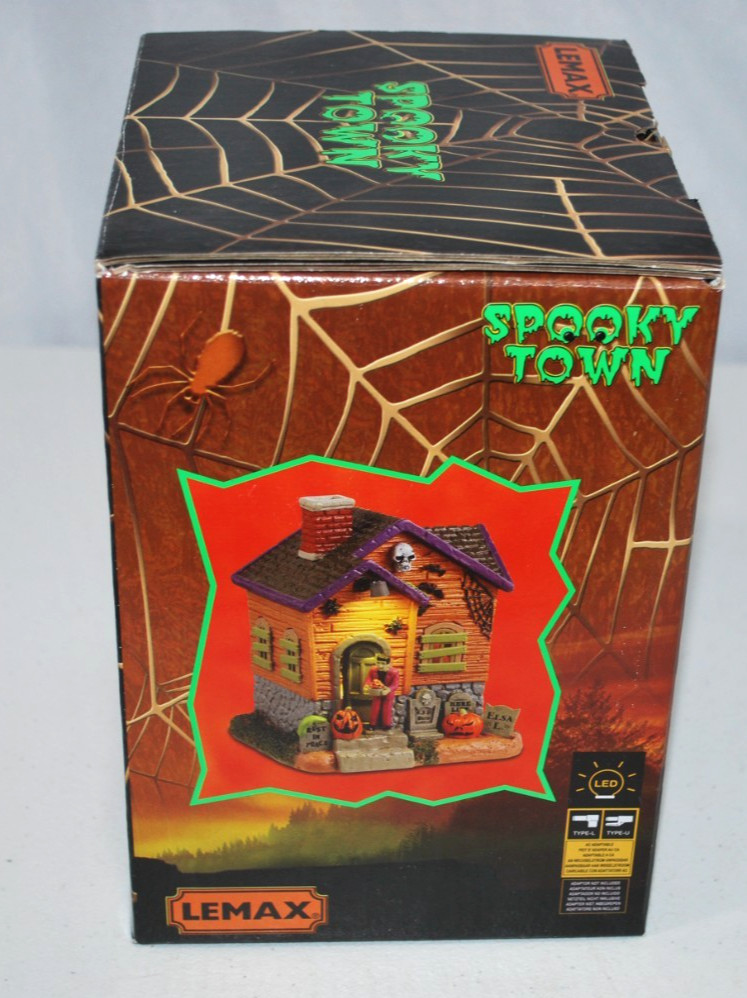 Lexmax Spooky Town Franks Treats Light up Porch Halloween light Decoration New.