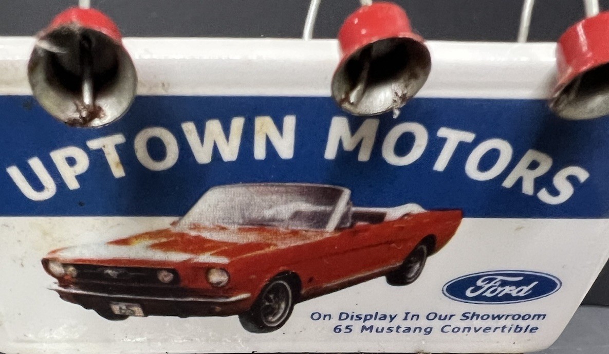 Dept 56 Snow Village Uptown Motors/Gus’s DRIVE-In Billboard Sign Accessory