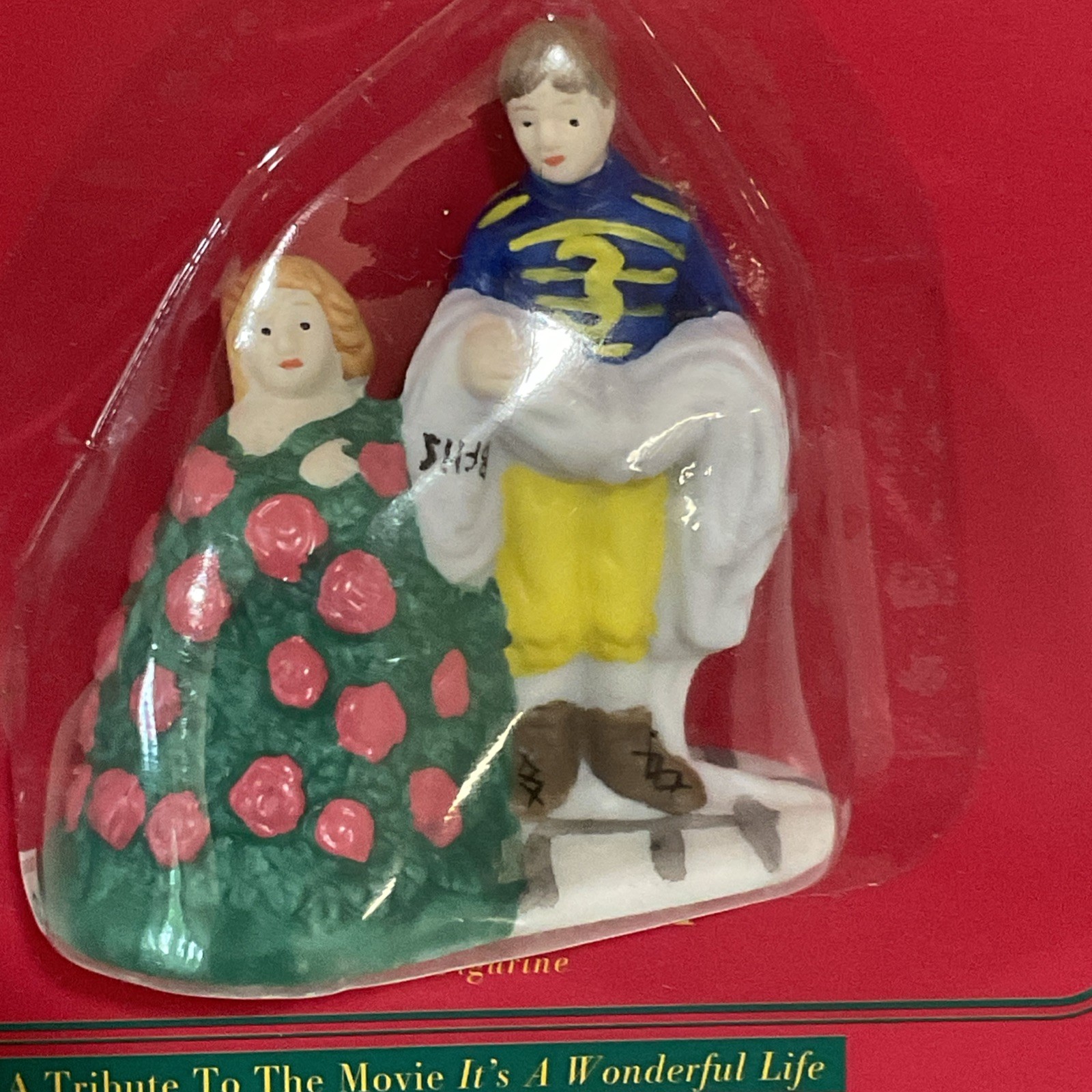 1997 It’s A Wonderful Life Mary Hydrangea Bush George Bailey Porcelain Figurine