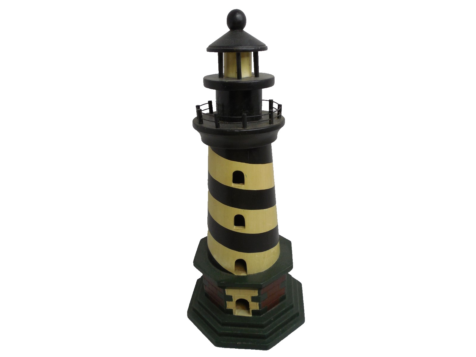 The Heritage Mint Ltd Collectibles Wooden Lighthouse 12.5 inches tall