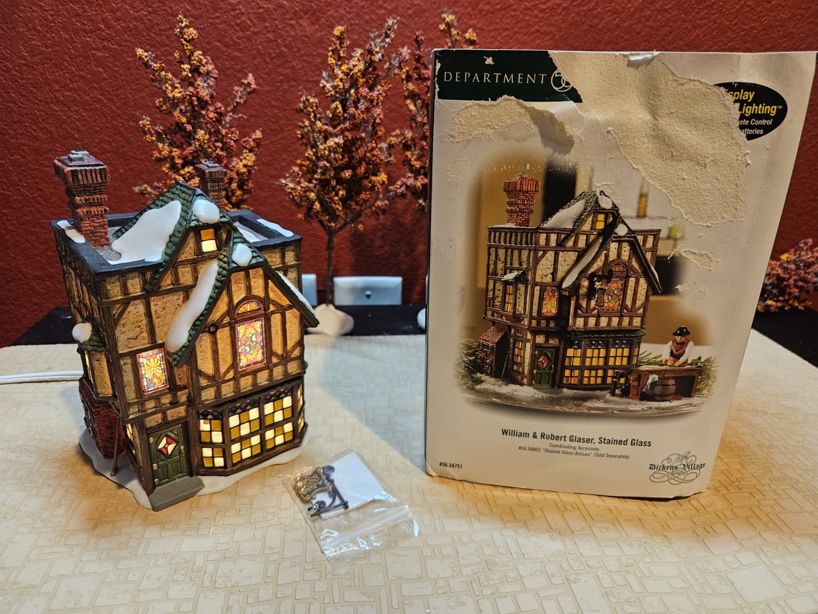 Department 56 “William & Robert Glaser, Stained Glass” #58751 Dickens Village