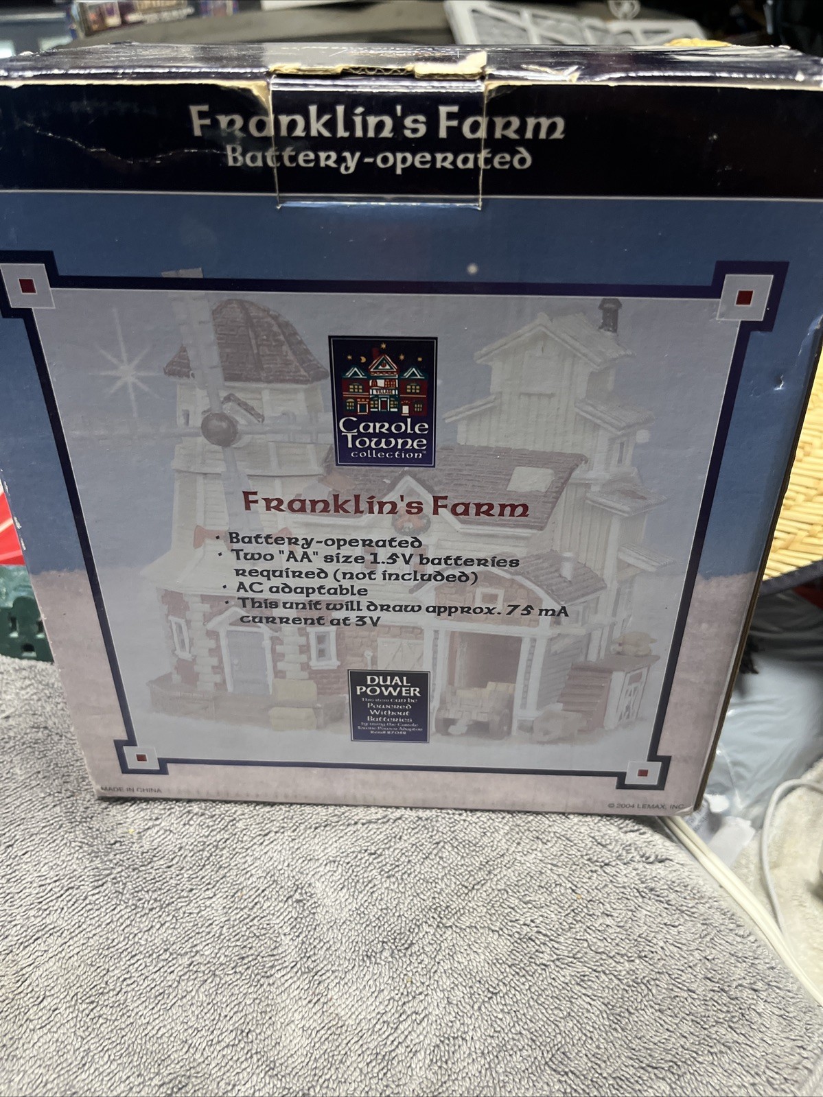 Carole Towne Collection Animated Porcelain Franklins Farm , Battery Operated,