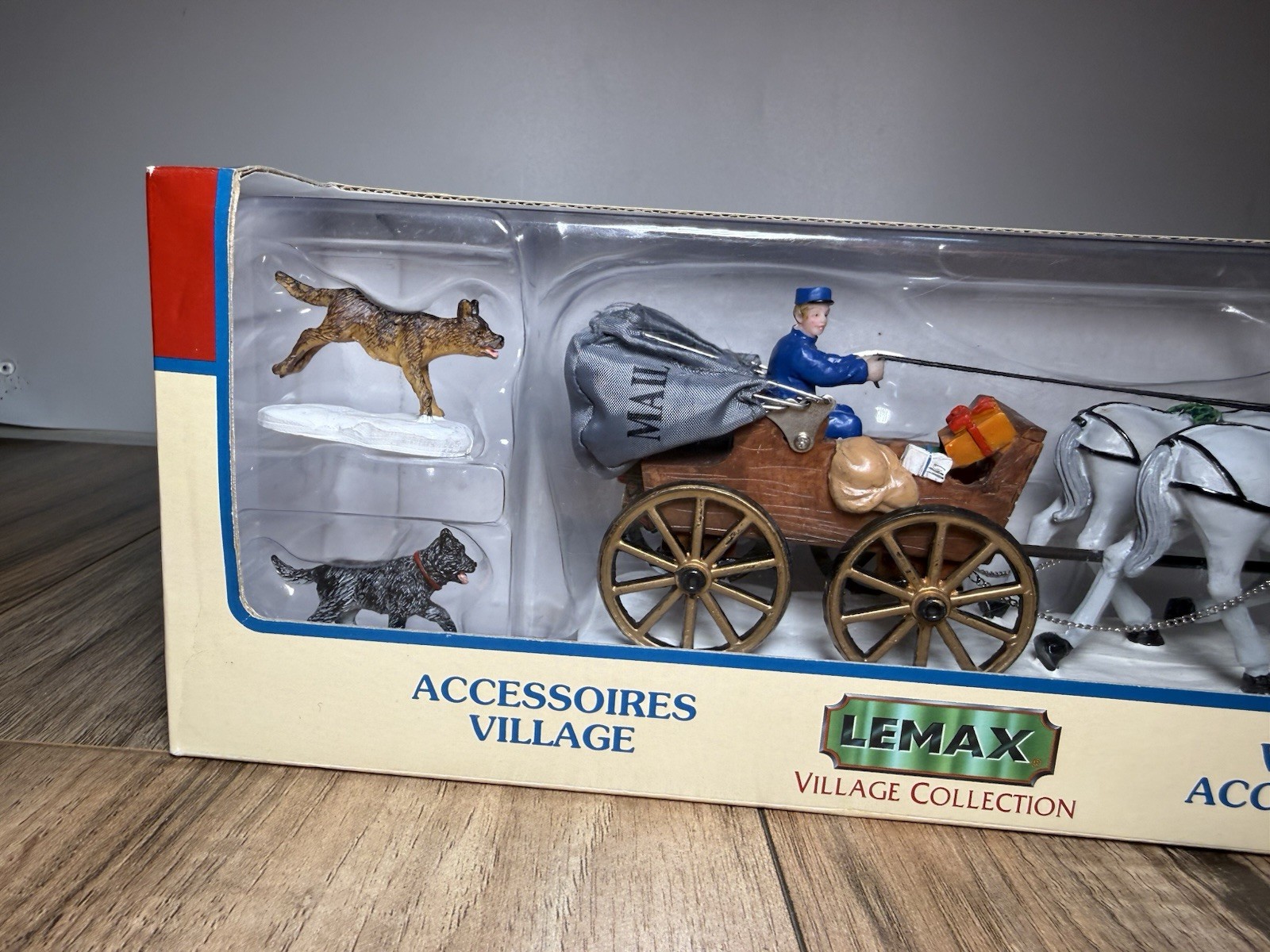 Lemax Mail Carriage 43449 Village Collection 2004 Horse Drawn Wagon RETIRED