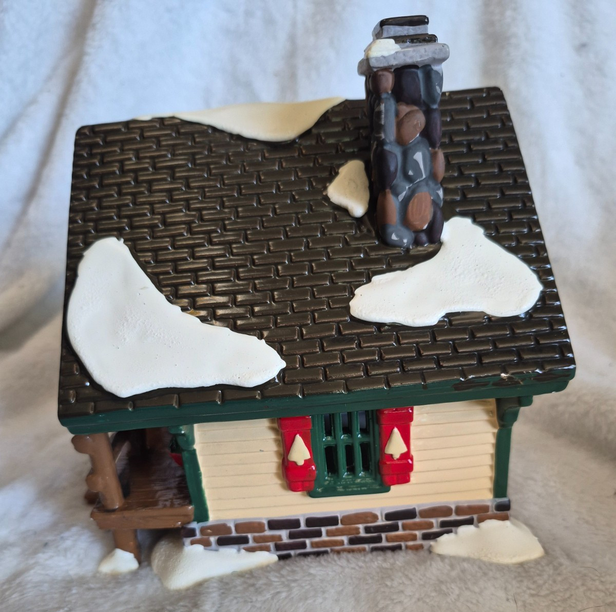 Vtg Dept 56 Snow Village Fisherman’s Nook Trout Cabin #2 Christmas Village House