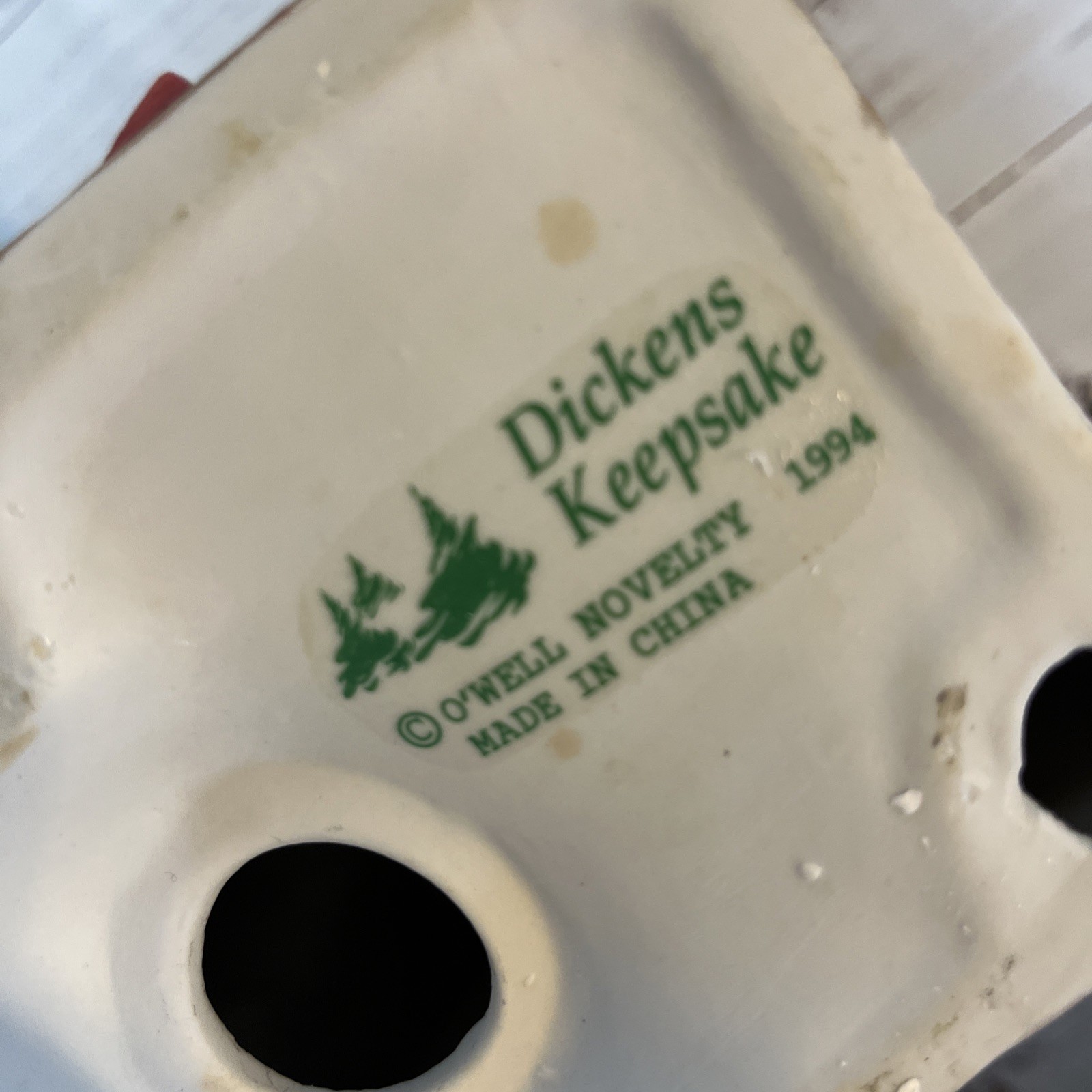 Dickens Keepsake Porcelain Lighted House Christmas Village Vintage Ace Hardware