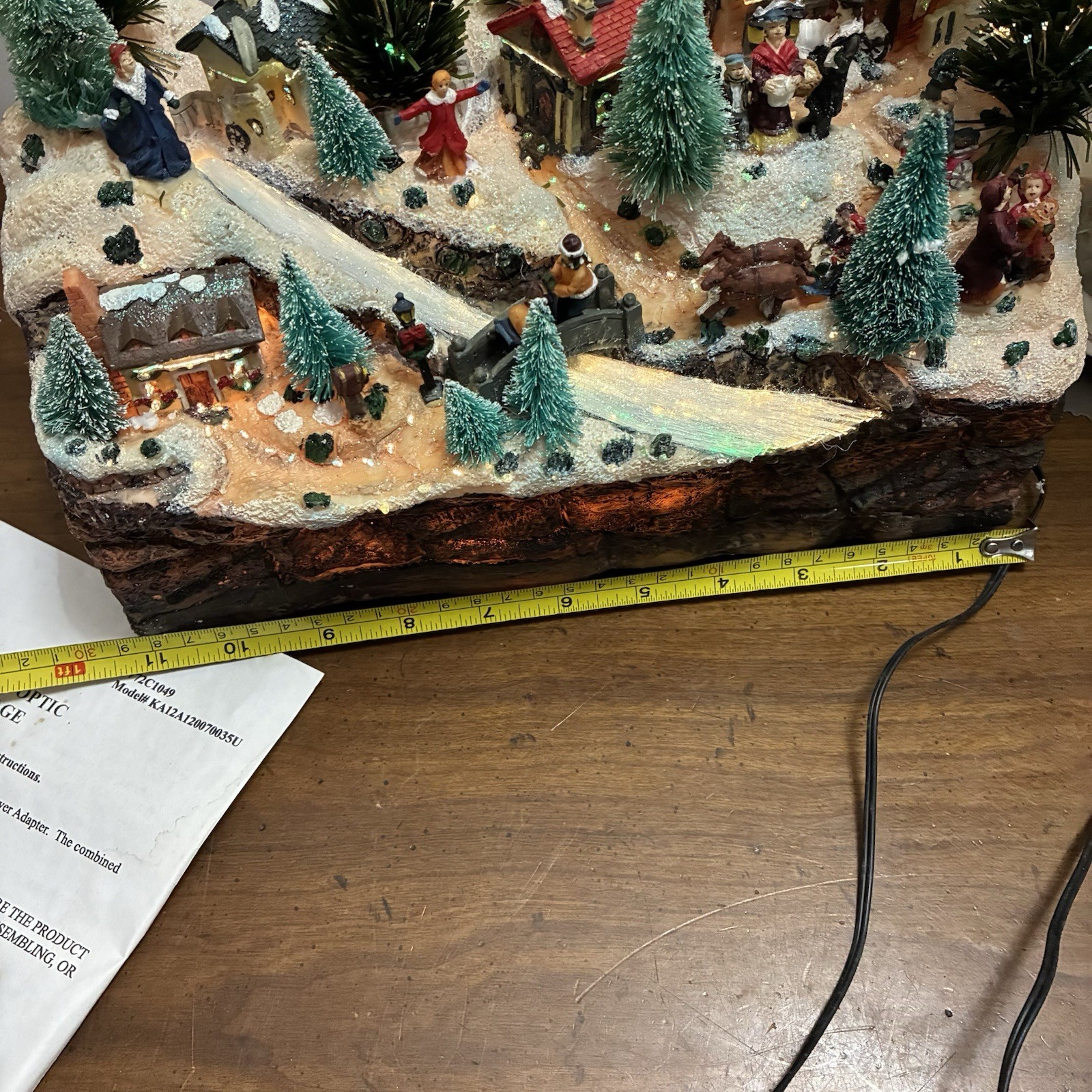 Atico Int. USA Fiber Optic Christmas Winter Valley 2003 Lighted Tested W Box