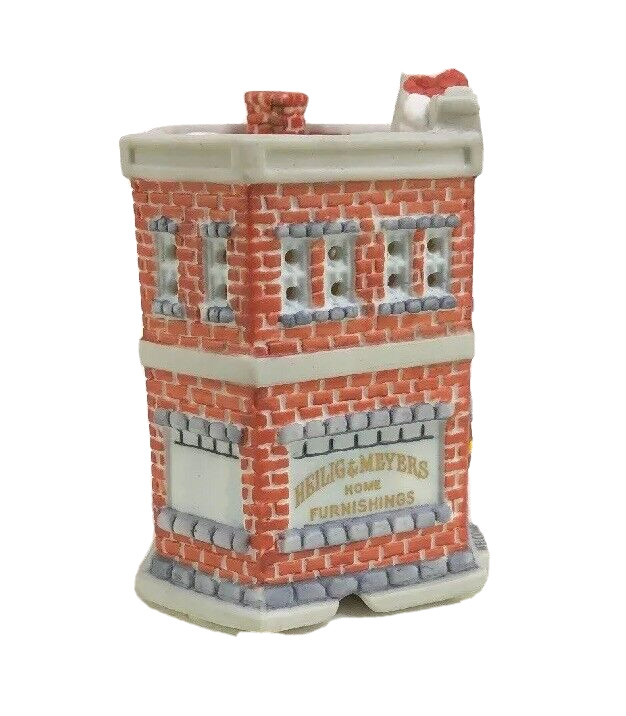 Helig & Meyers Furniture Home Town America Ceramic Christmas Village 1993 NOS