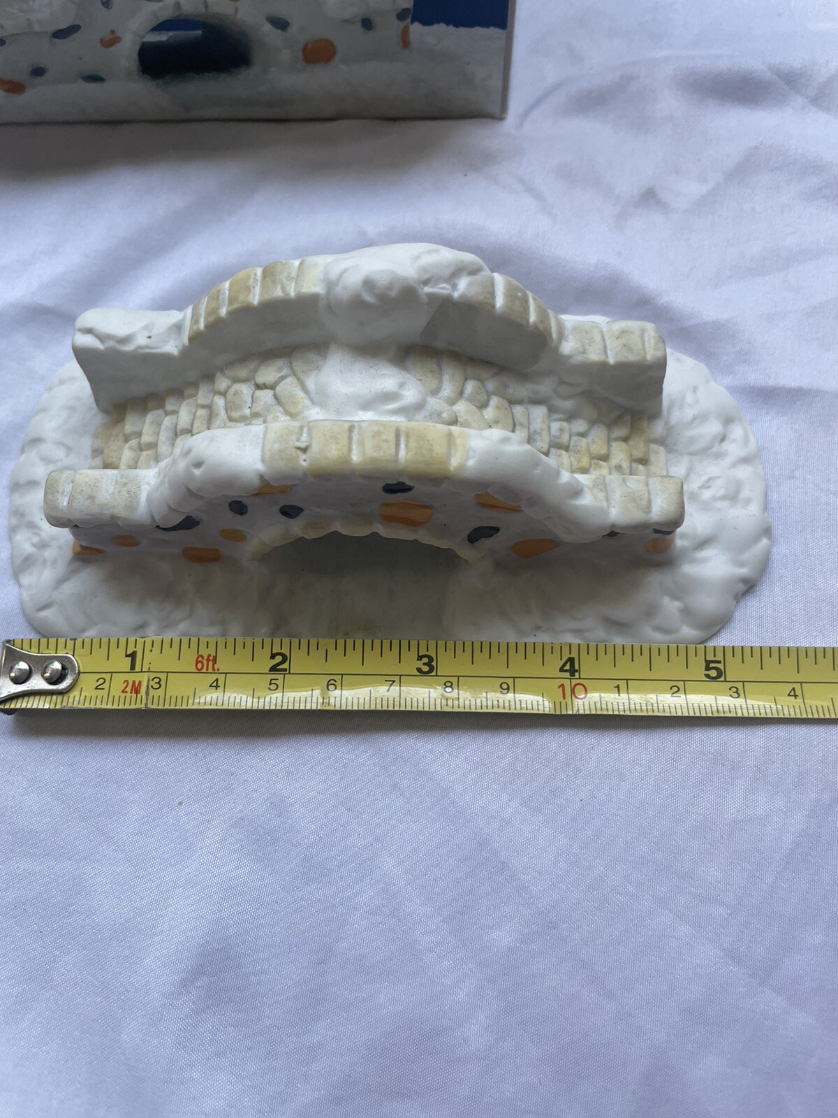 Vintage 1992 Christmas Valley Collection Bridge Ornament by Seasonal Specialties