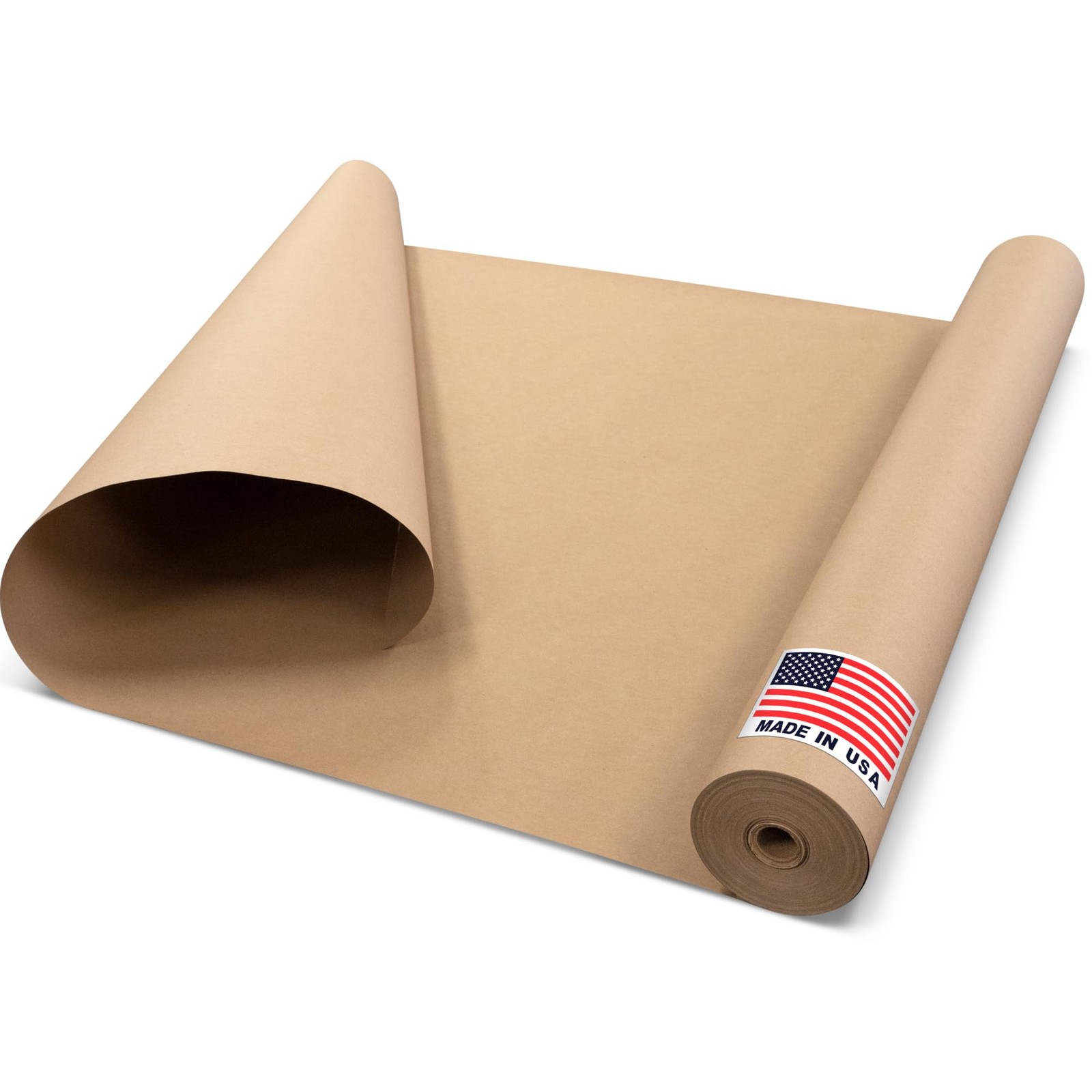 Floor Protection 36″ x 166 ft – USA-Made Brown Rosin Roll, 7 Mil Heavy-Duty B…