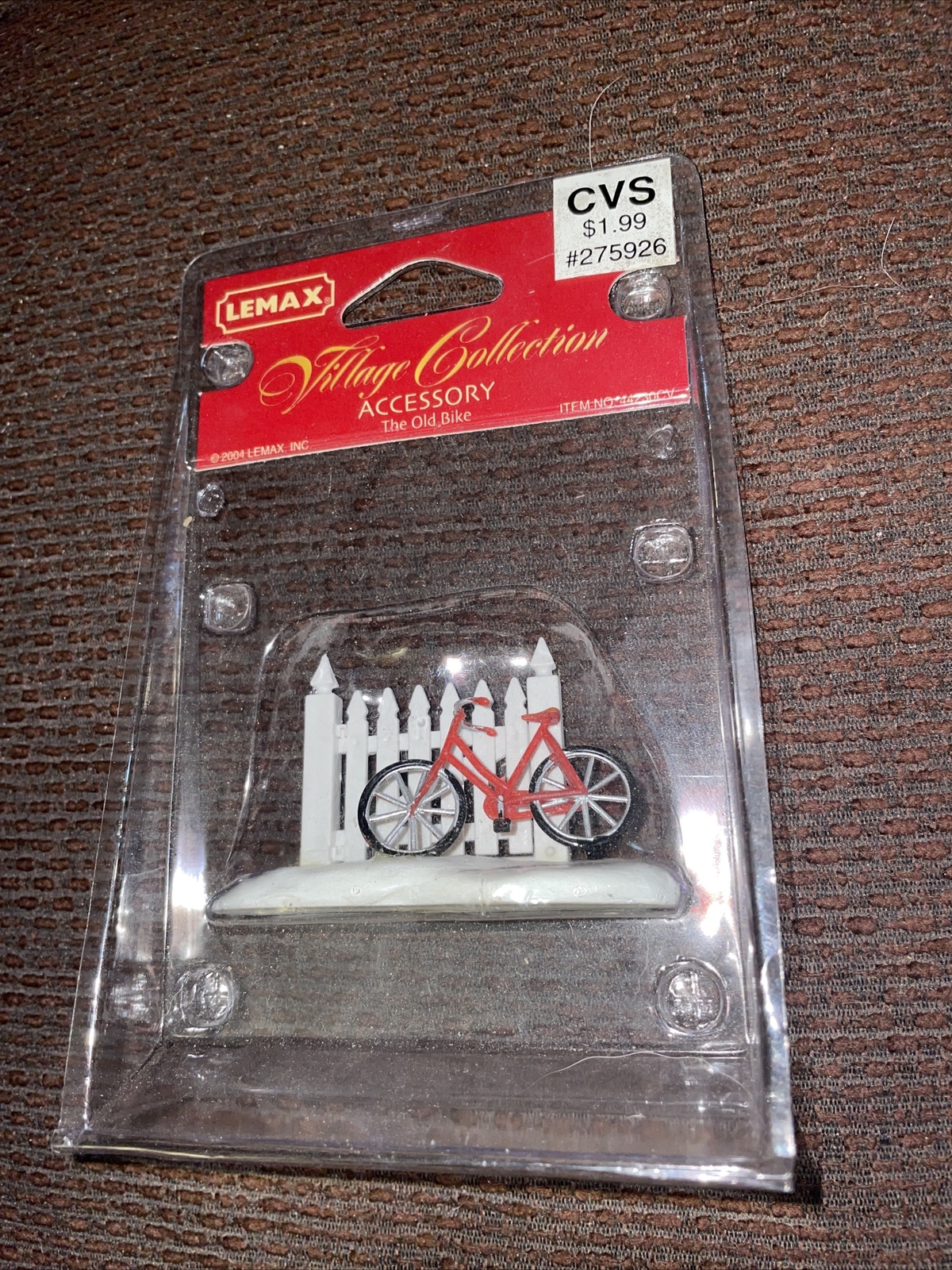 lemax village collection accessory the old bike