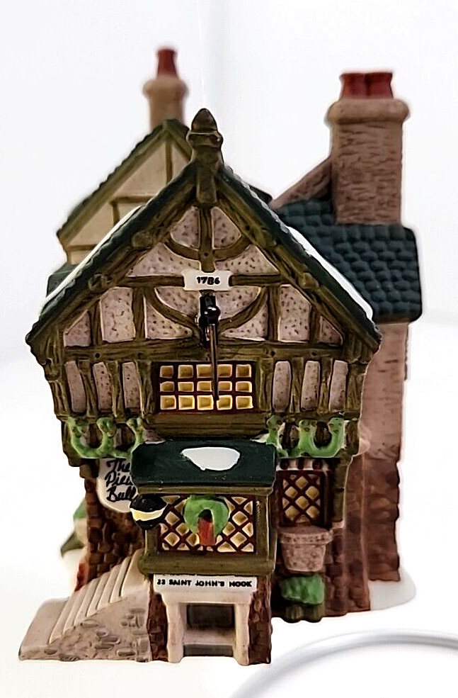 Department 56 Dickens’ Village Series The Pied Bull Inn ORNAMENT SMALL SEE READ!