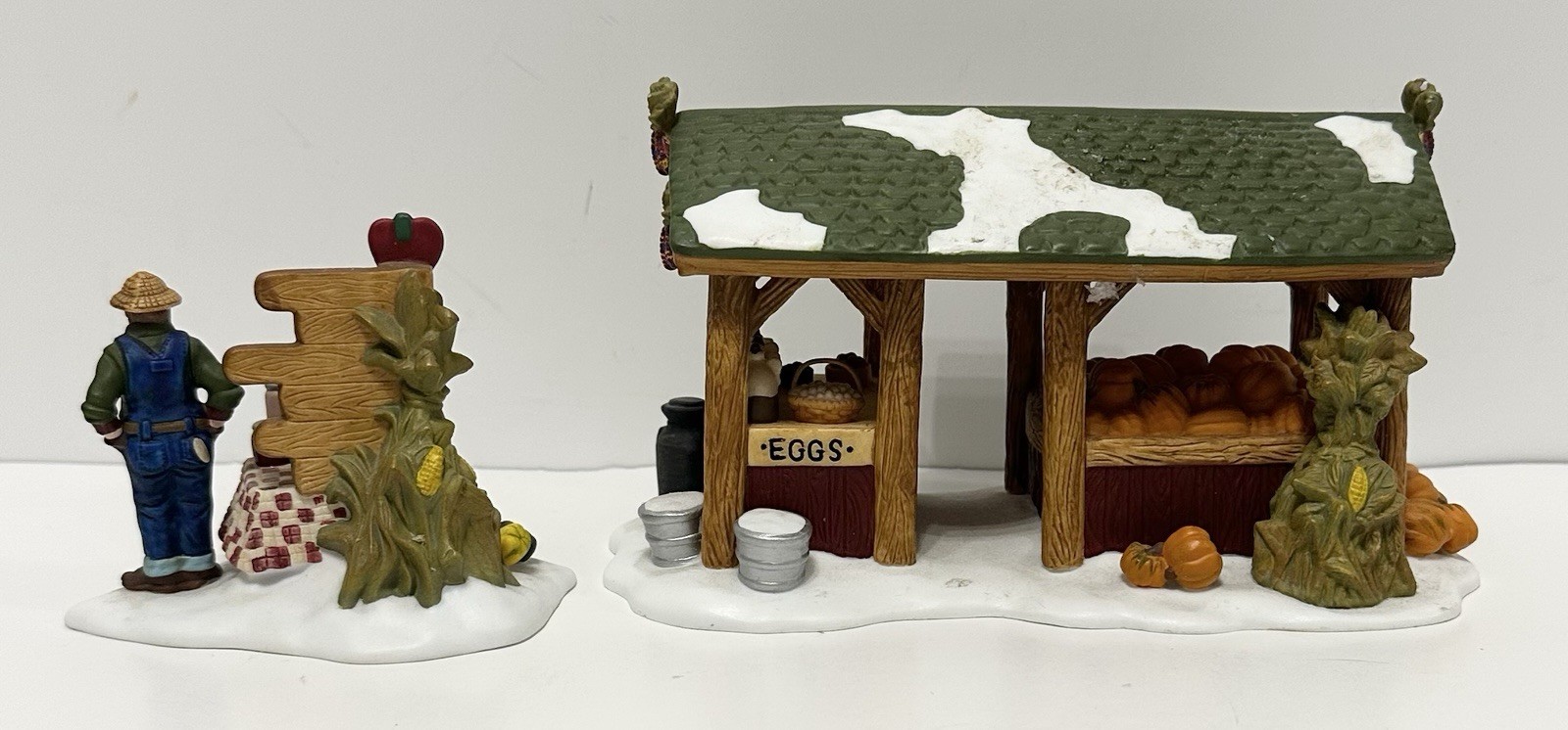 Department 56 “Farmer’s Market” 2-Piece Set SKU#56637 New England Village Series