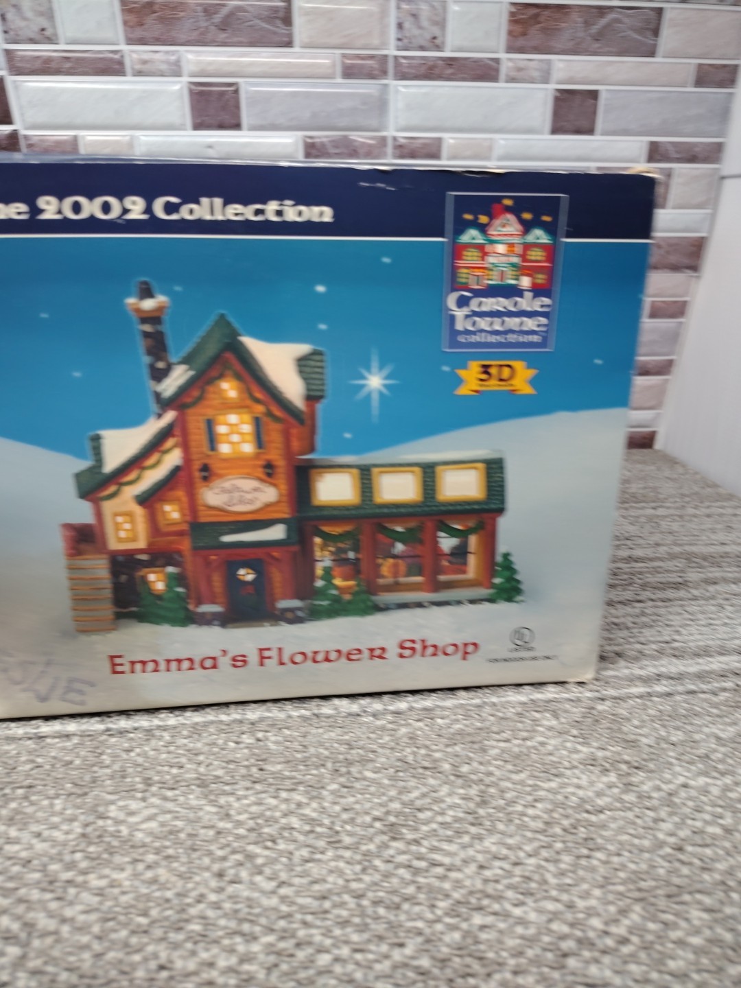 2002 Emma’s Flower Shop Carole Town Collection Christmas Village NO LIGHT